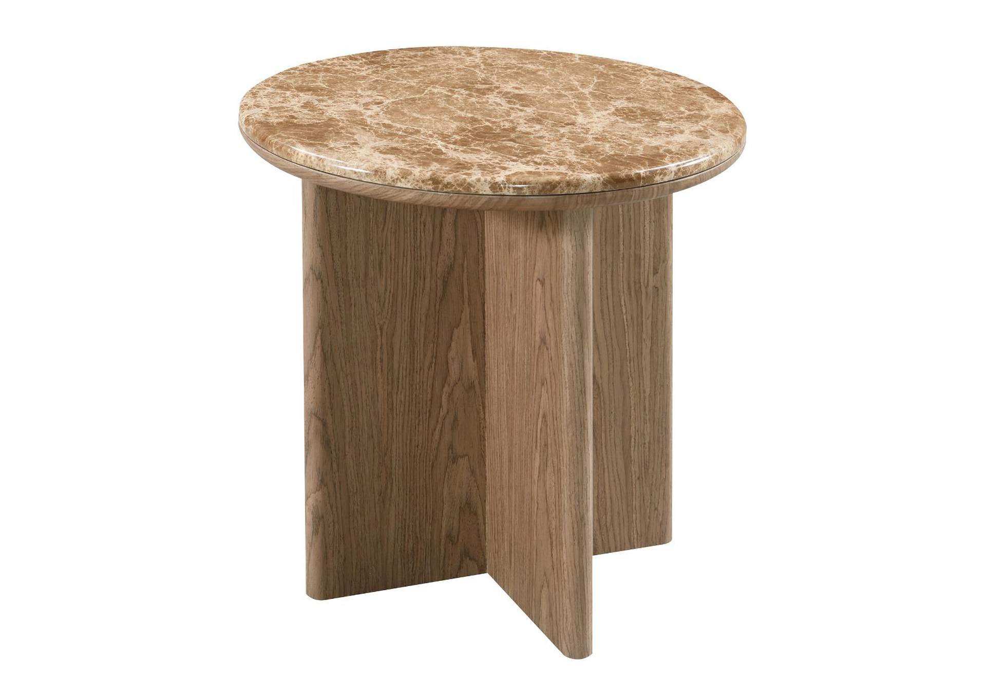 Markku End Table with Natural Marble image 4