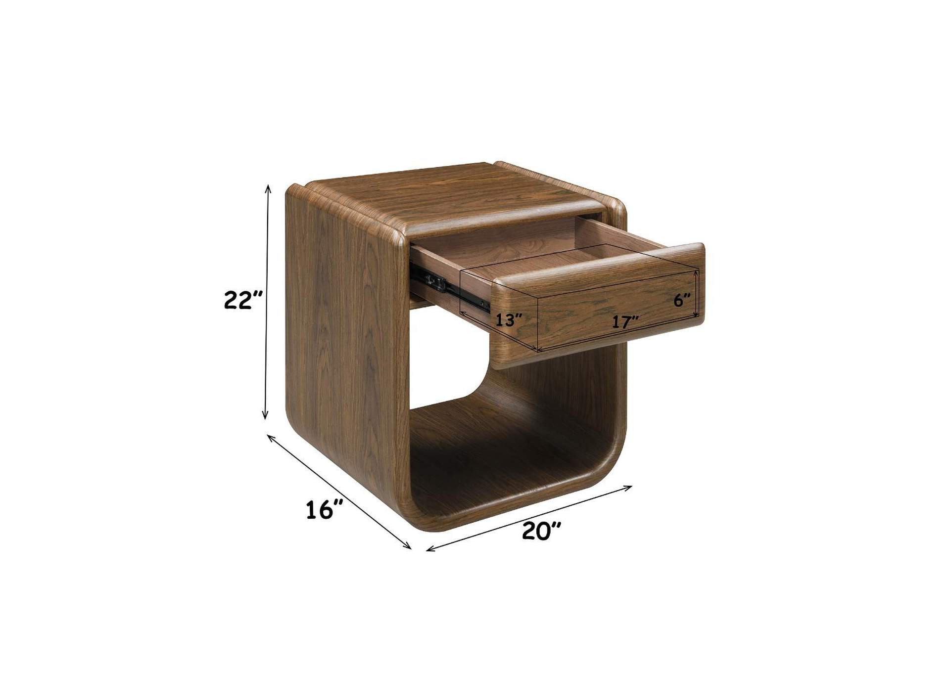 Lanza End Table with Drawer image 7