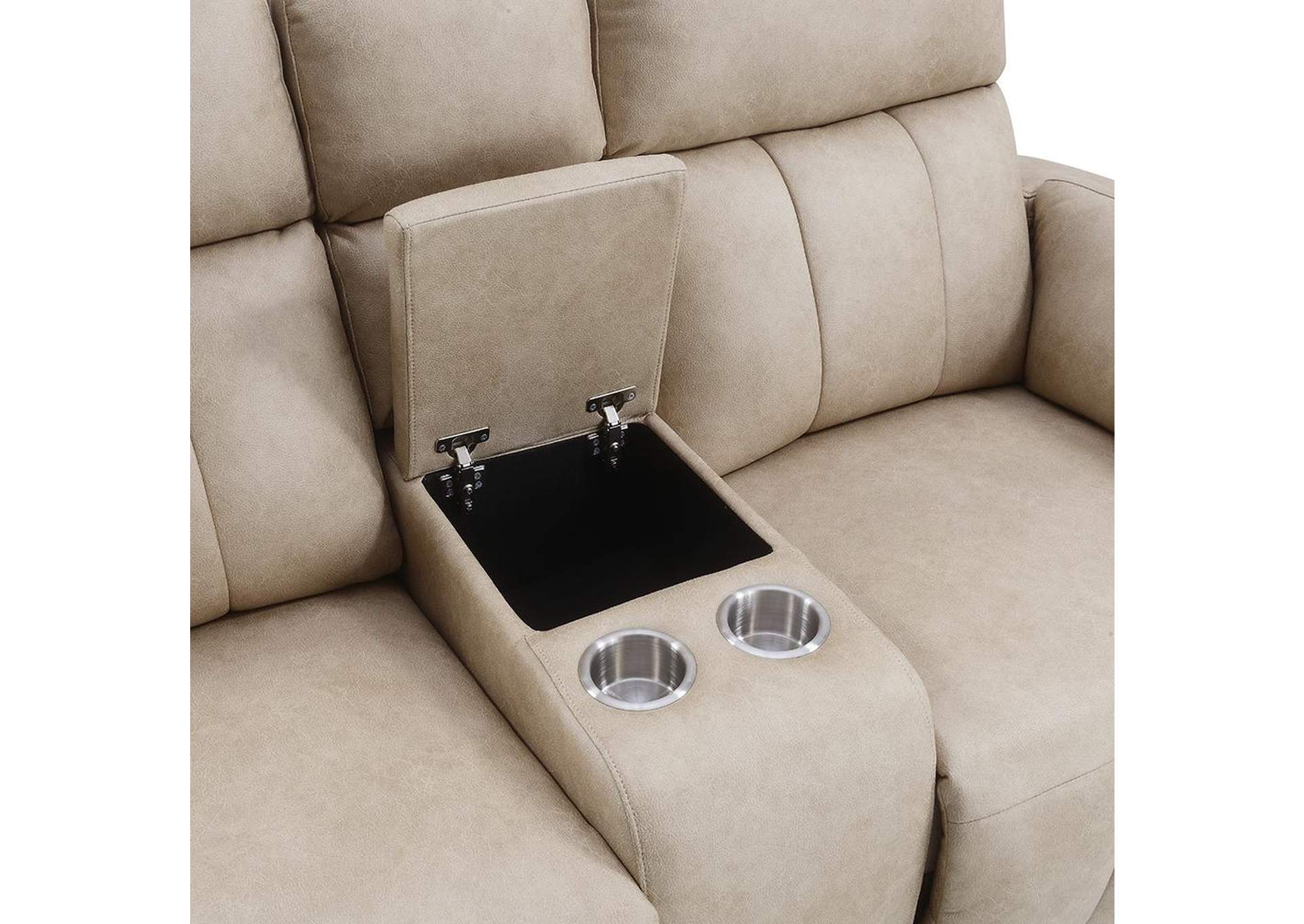 Elison Motion Loveseat with Console image 8