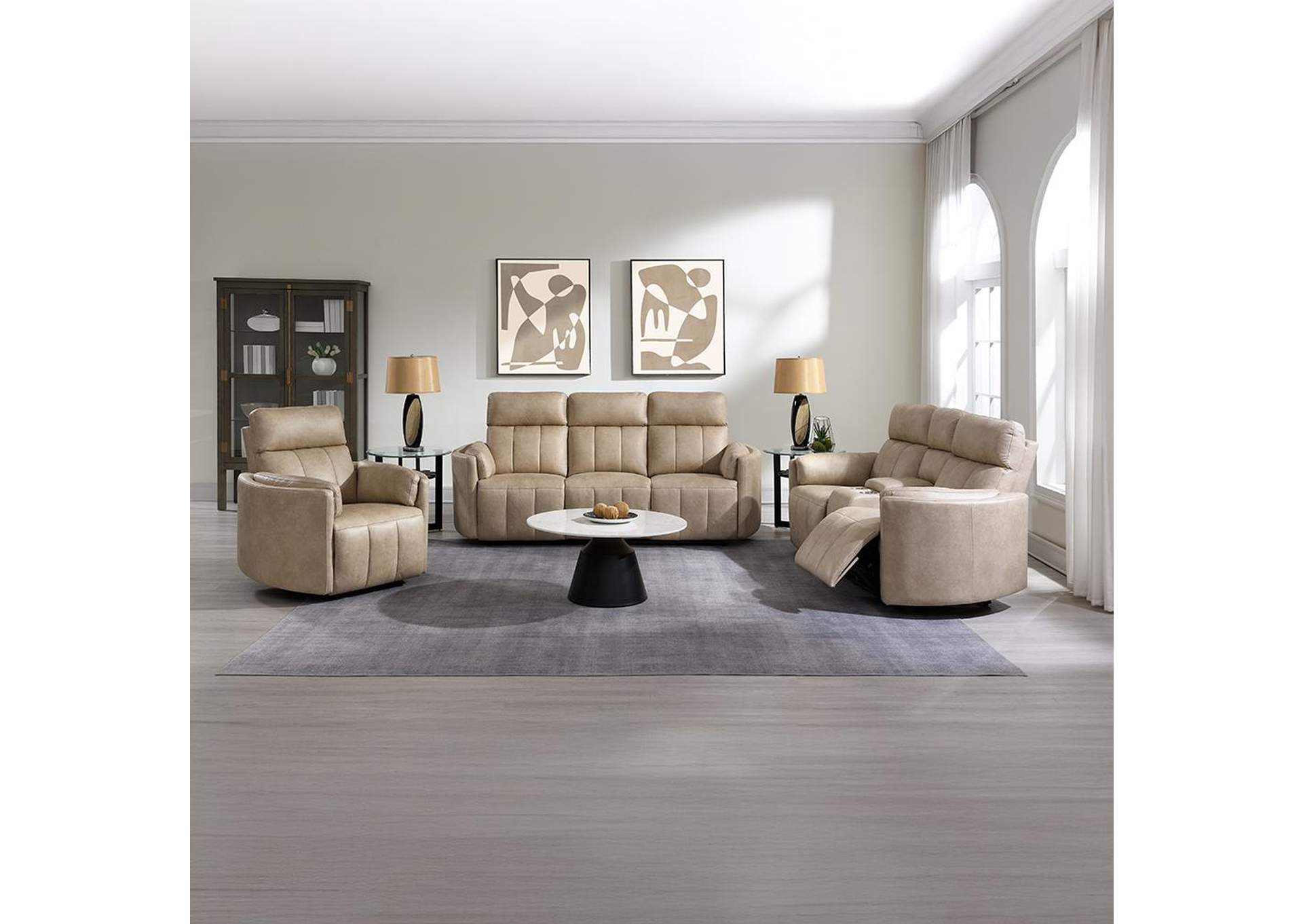Elison Motion Loveseat with Console image 13