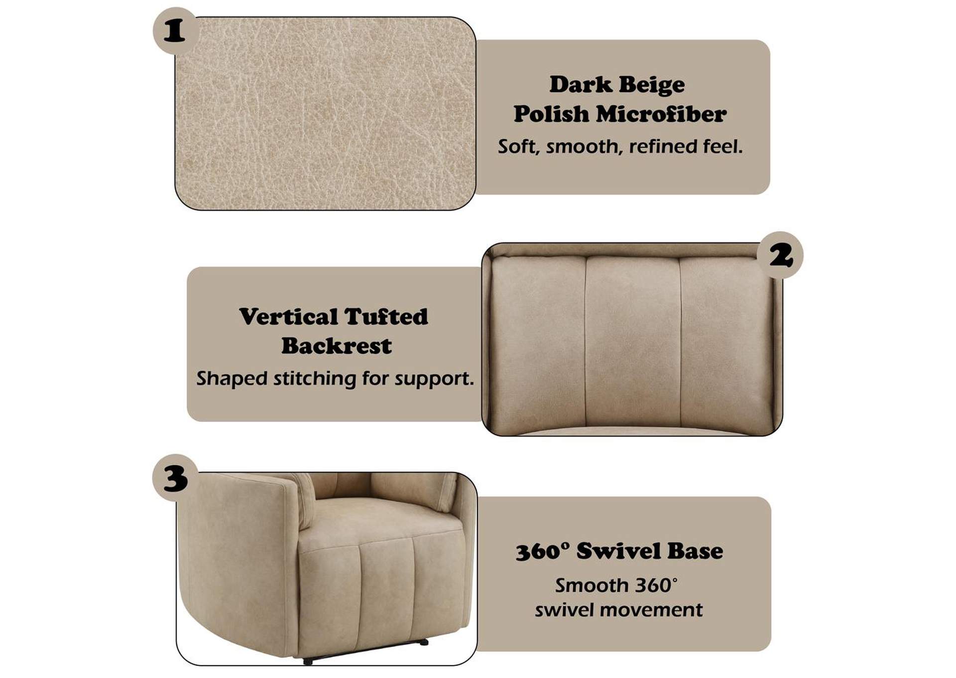 Elison Motion Glider Recliner with Swivel image 13