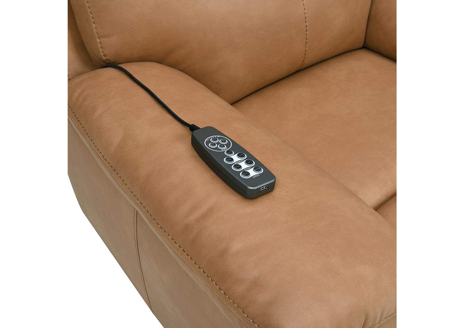 Chavis Power Motion Loveseat with USB and Power Headrest image 8