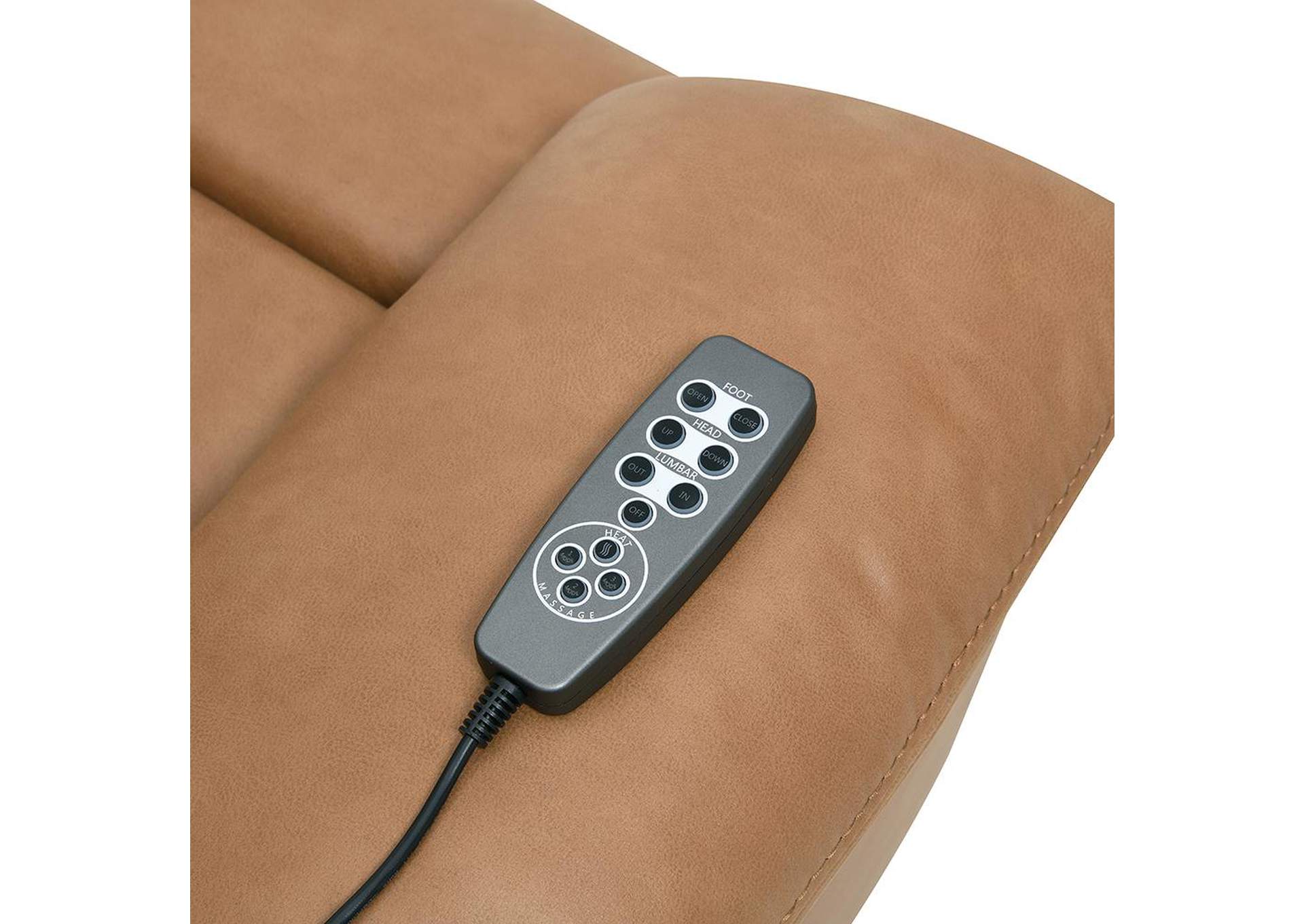 Chavis Power Motion Loveseat with USB and Power Headrest image 9