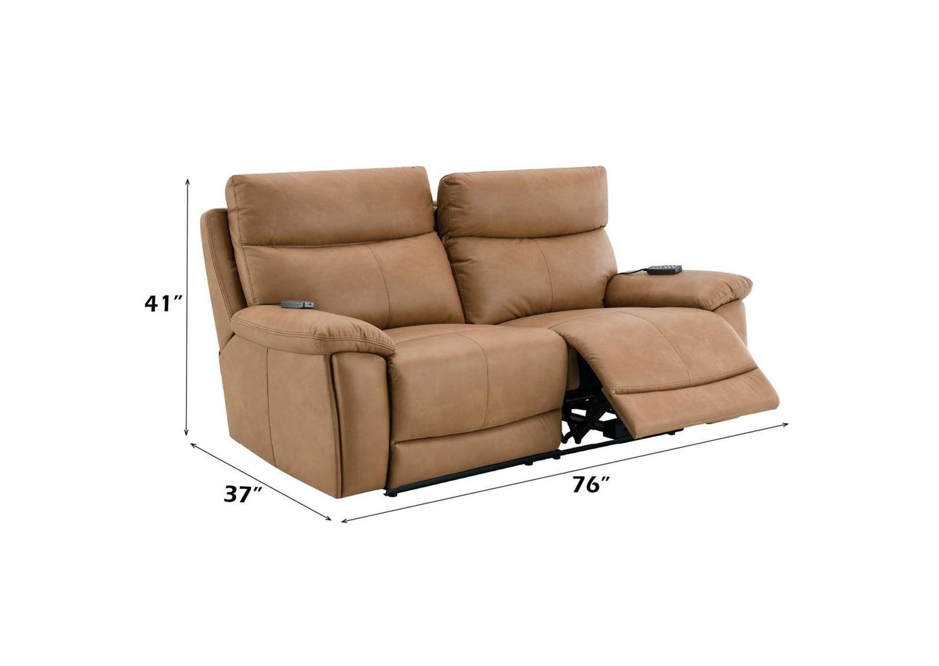 Chavis Power Motion Loveseat with USB and Power Headrest image 11