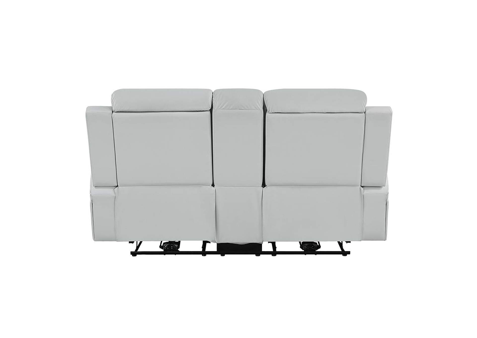 Elonzo Power Motion Loveseat with Console, Led, Power Headrest and Speaker image 6