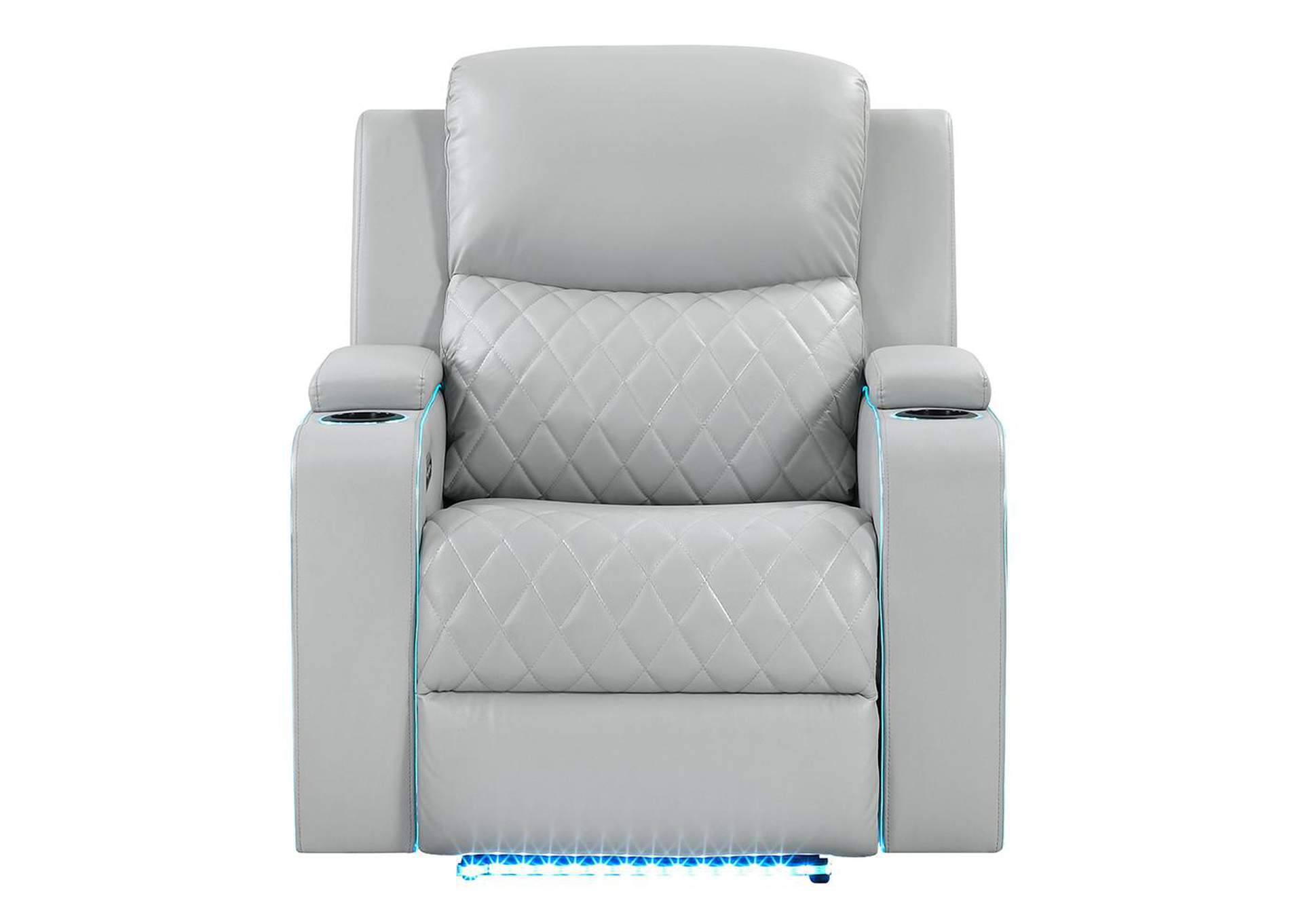 Elonzo Power Motion Recliner W with Led, Power Headrest and Speaker image 4