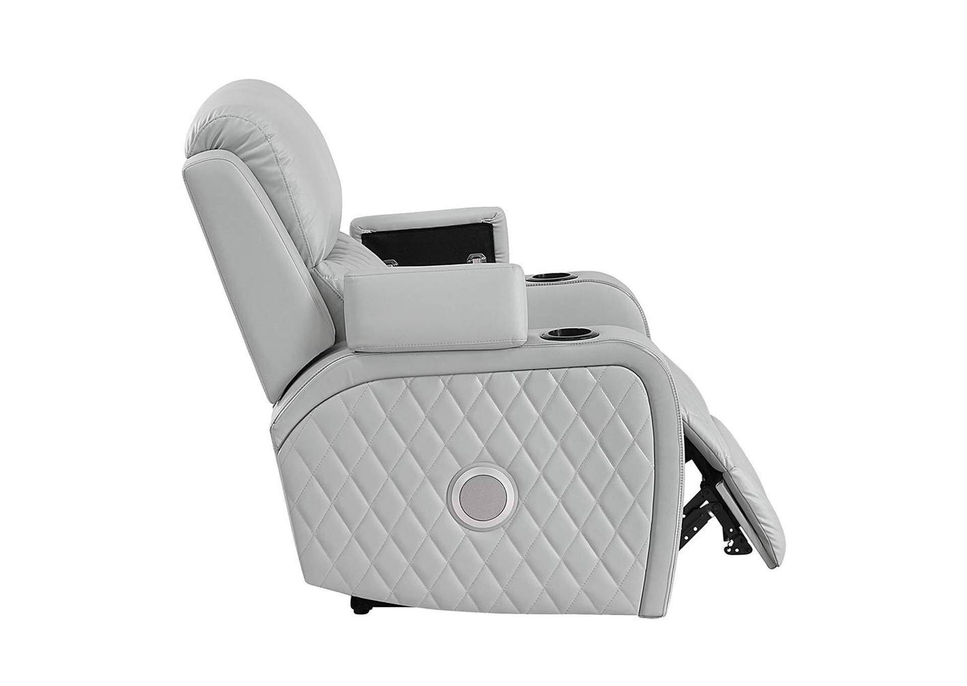 Elonzo Power Motion Recliner W with Led, Power Headrest and Speaker image 5
