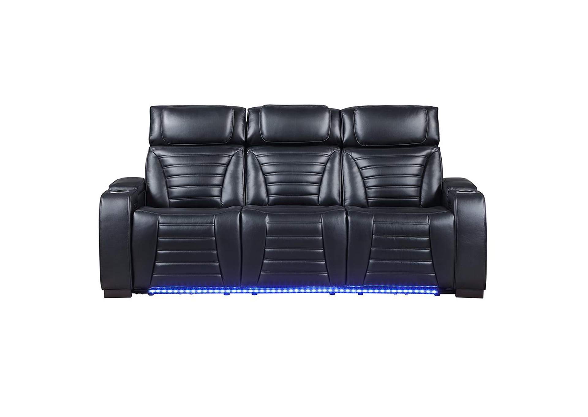 Ephron Power Motion Sofa with Dropdown Table, Wireless Charging, Reading Light, Power Headrests and Led image 4