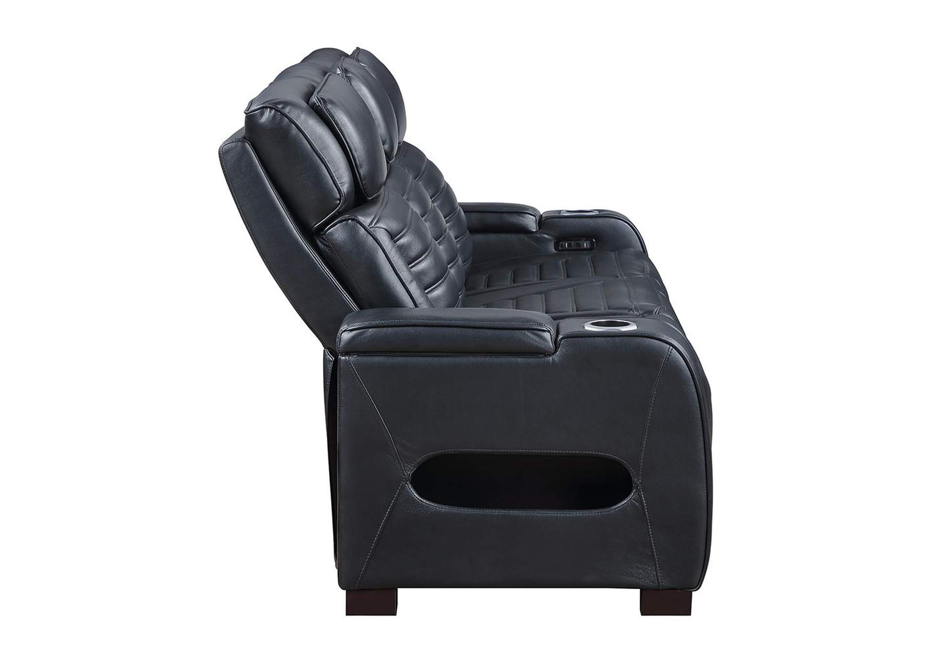 Ephron Power Motion Sofa with Dropdown Table, Wireless Charging, Reading Light, Power Headrests and Led image 5