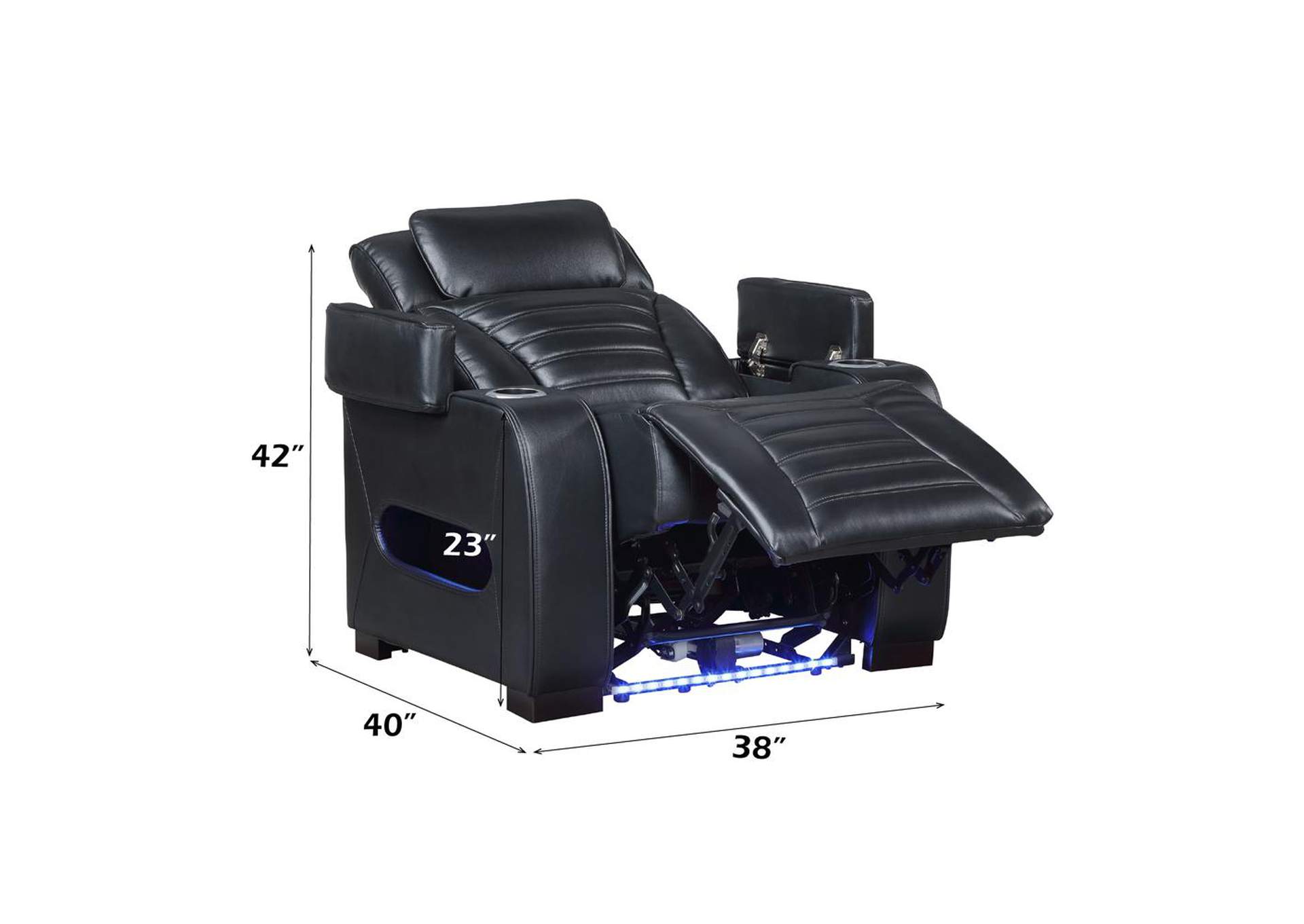 Ephron Power Motion Recliner with Power Headrest and Led image 12