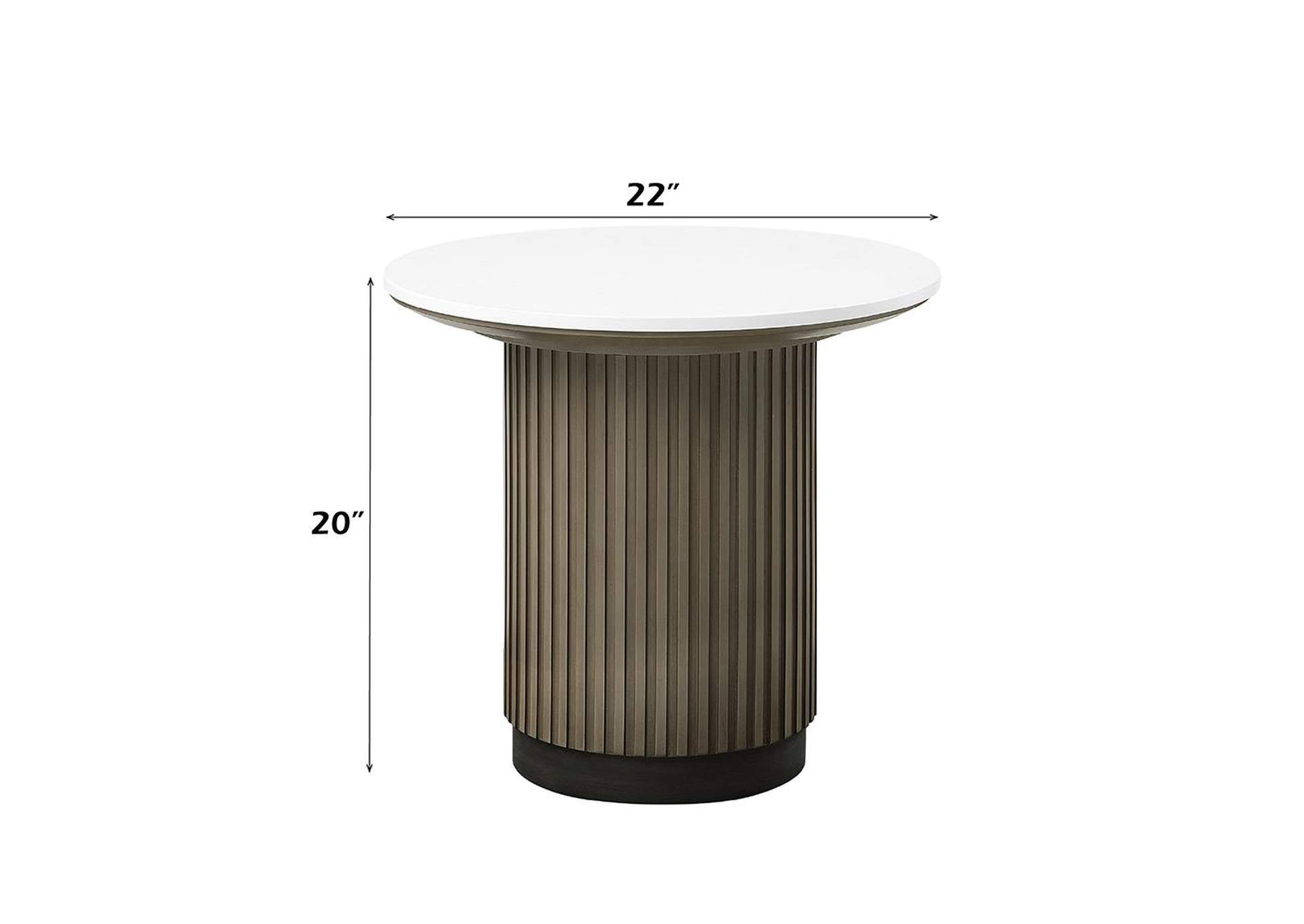 Clayten End Table with Engineered Top image 5