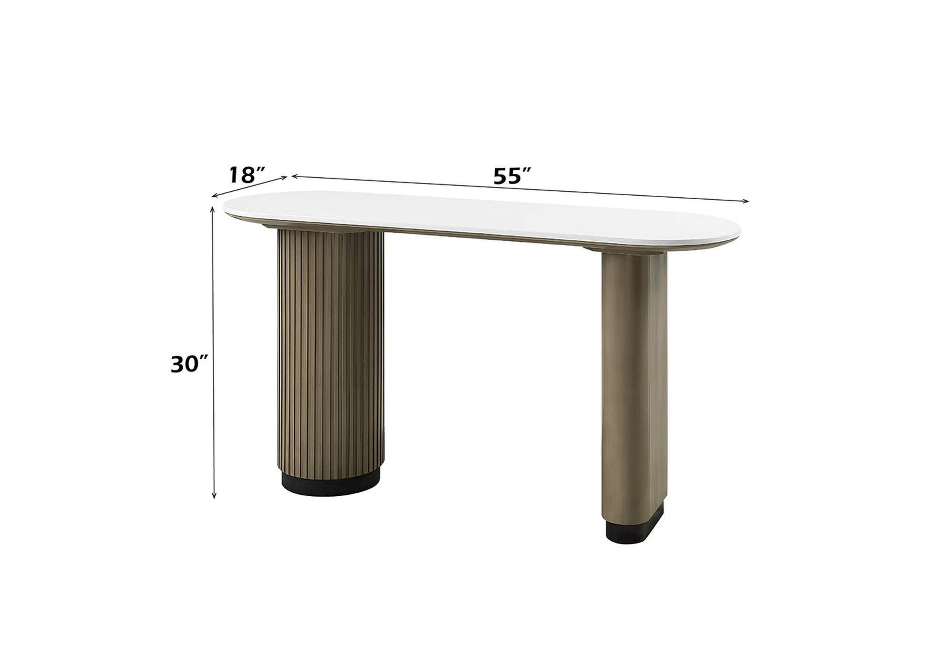 Clayten Sofa Table with Engineered Top image 6