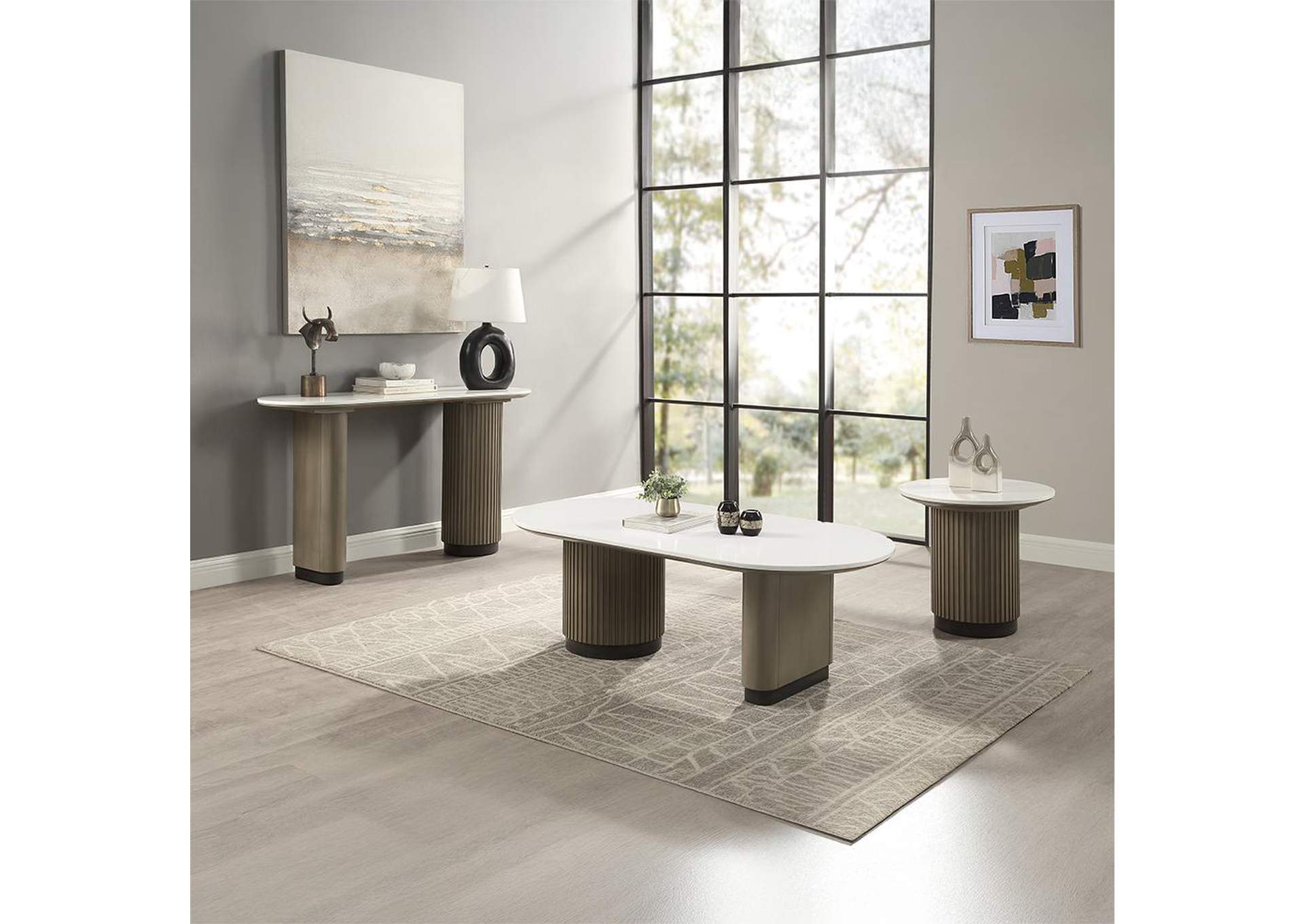 Clayten Sofa Table with Engineered Top image 8