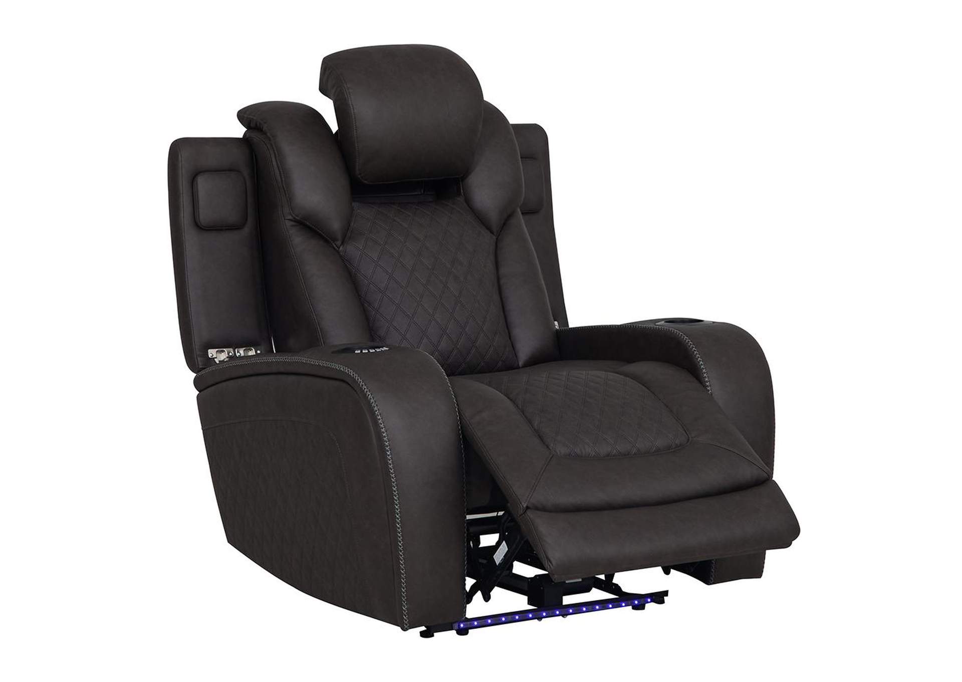 Wendell Power Motion Recliner with Storage, USB and Led image 5
