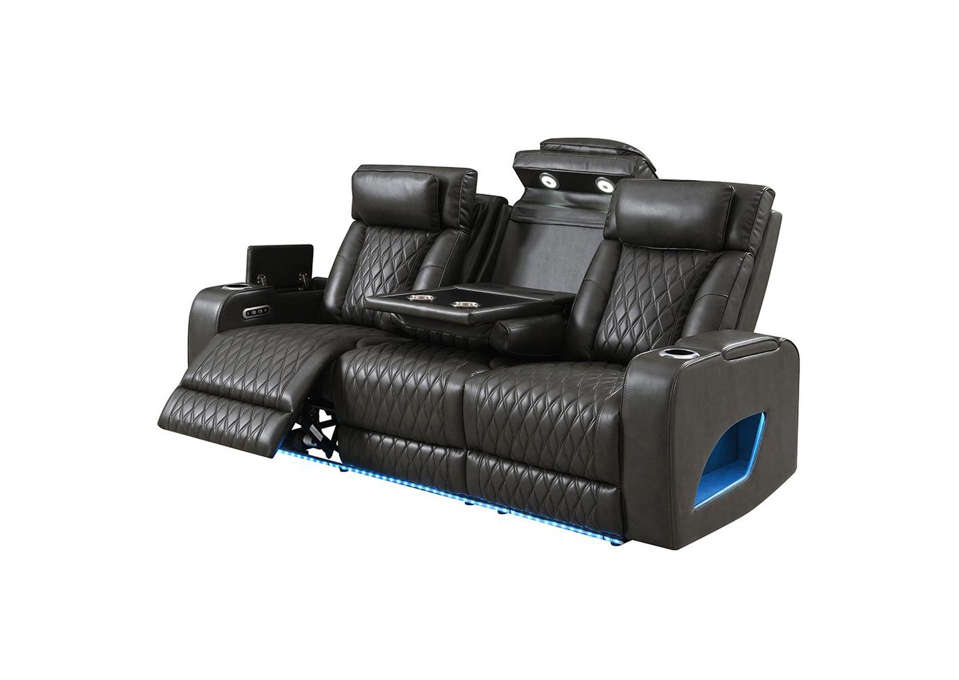 Taddeo Power Motion Sofa with Power Headrest, USB, Wireless Charger, Led and Reading Light image 5