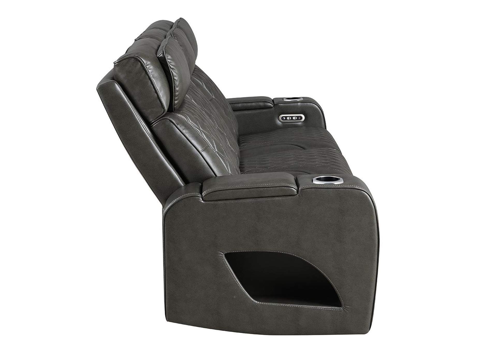 Taddeo Power Motion Sofa with Power Headrest, USB, Wireless Charger, Led and Reading Light image 6