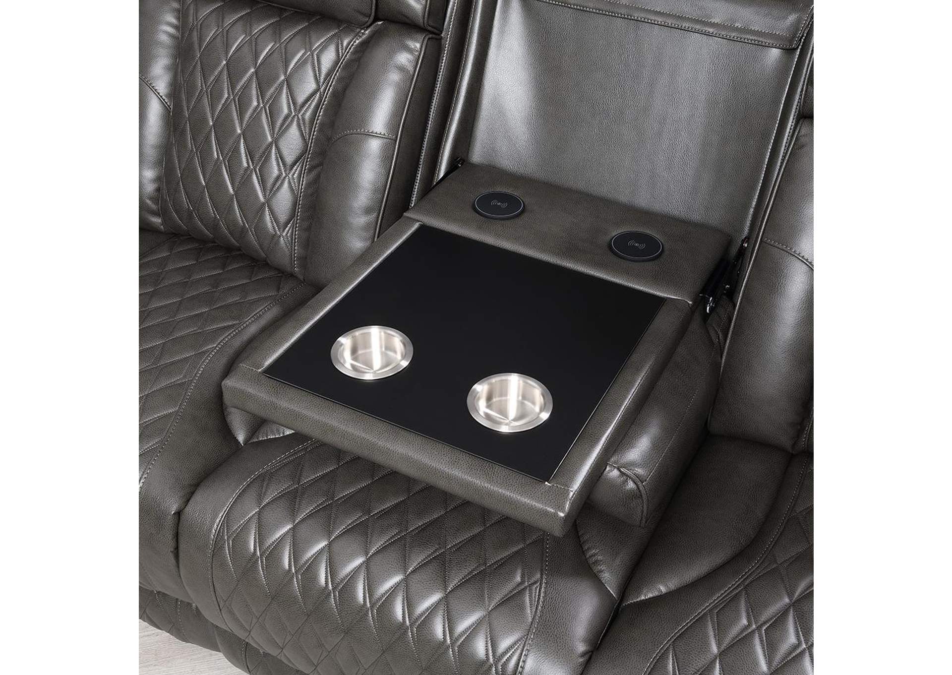 Taddeo Power Motion Sofa with Power Headrest, USB, Wireless Charger, Led and Reading Light image 9