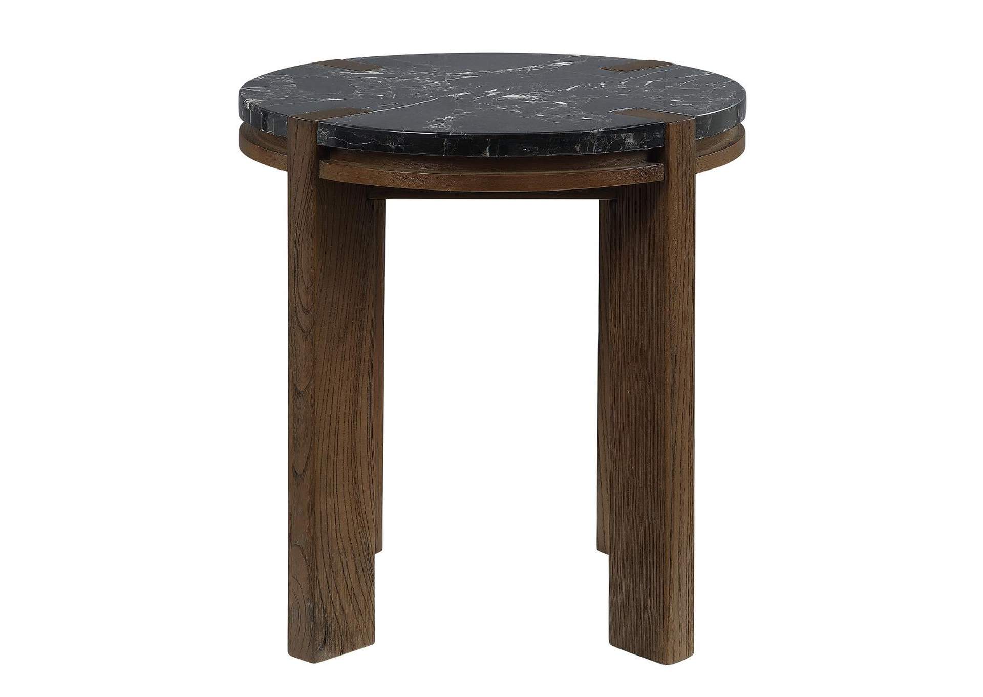 Estella End Table with Marble Top image 5