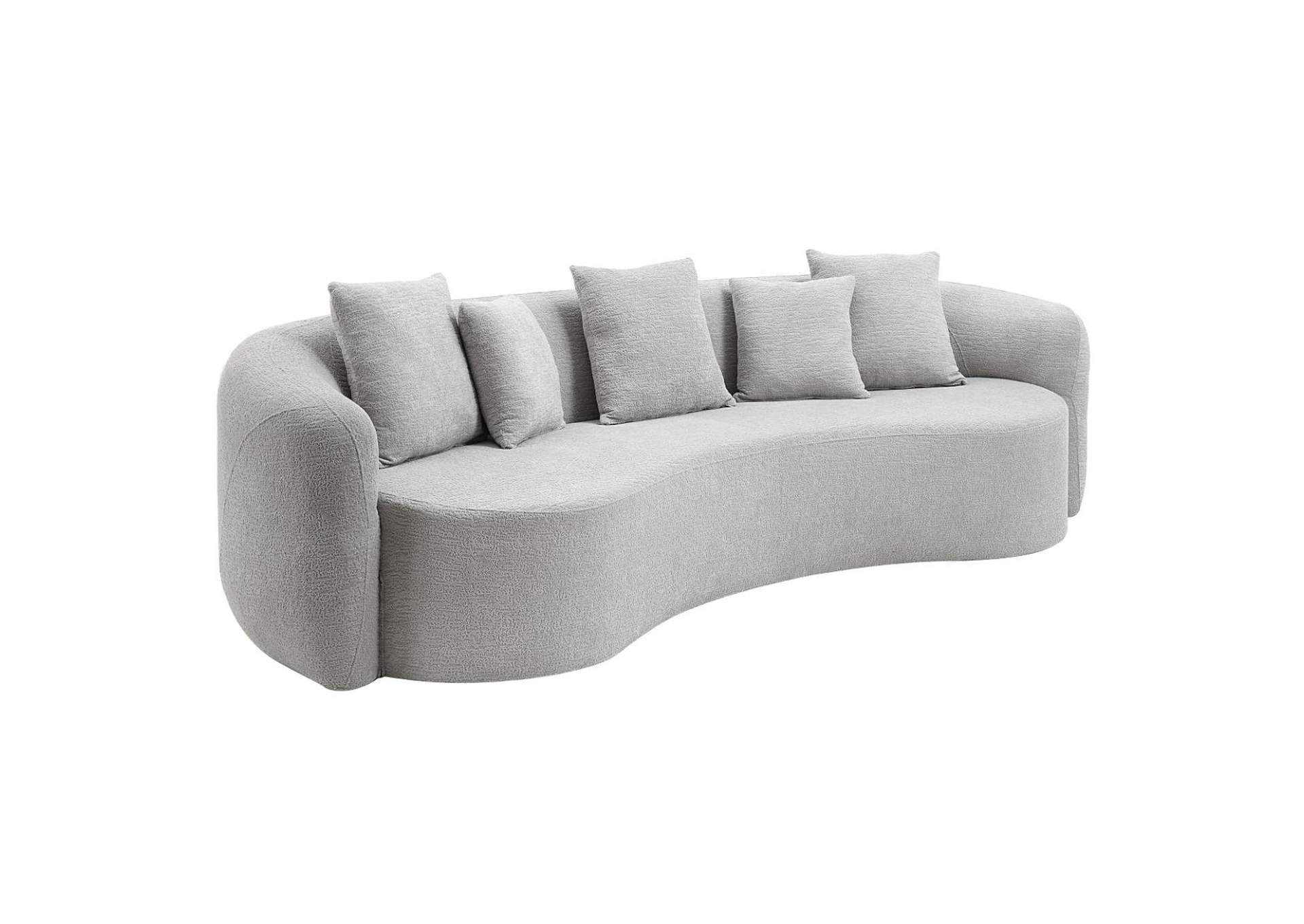 Barasa Oversized Compressed Sofa with 5 Pillows image 3