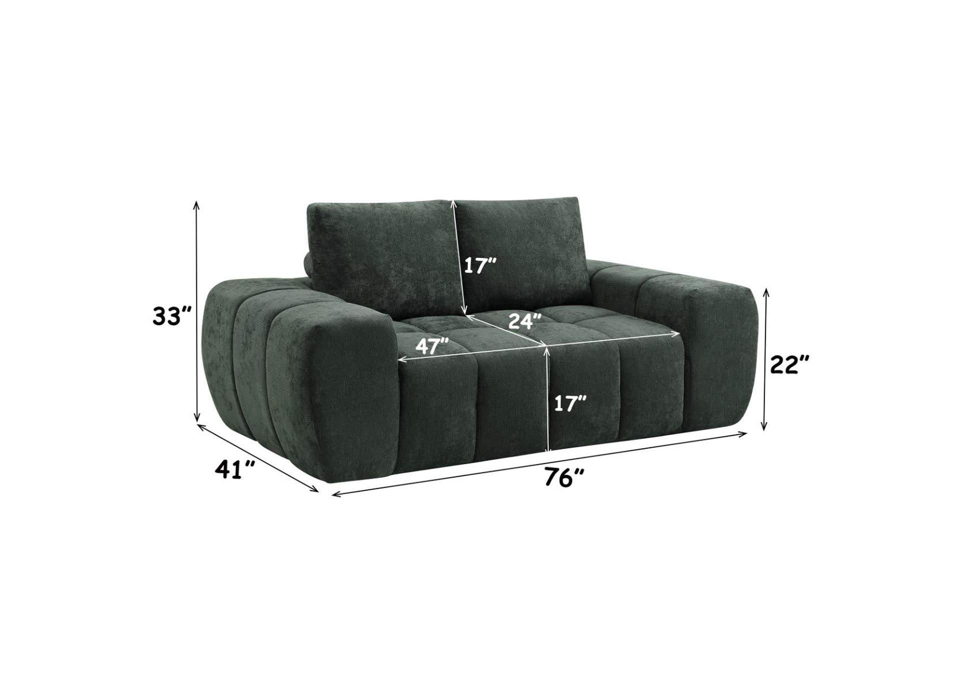 Medwin Compressed Loveseat image 8