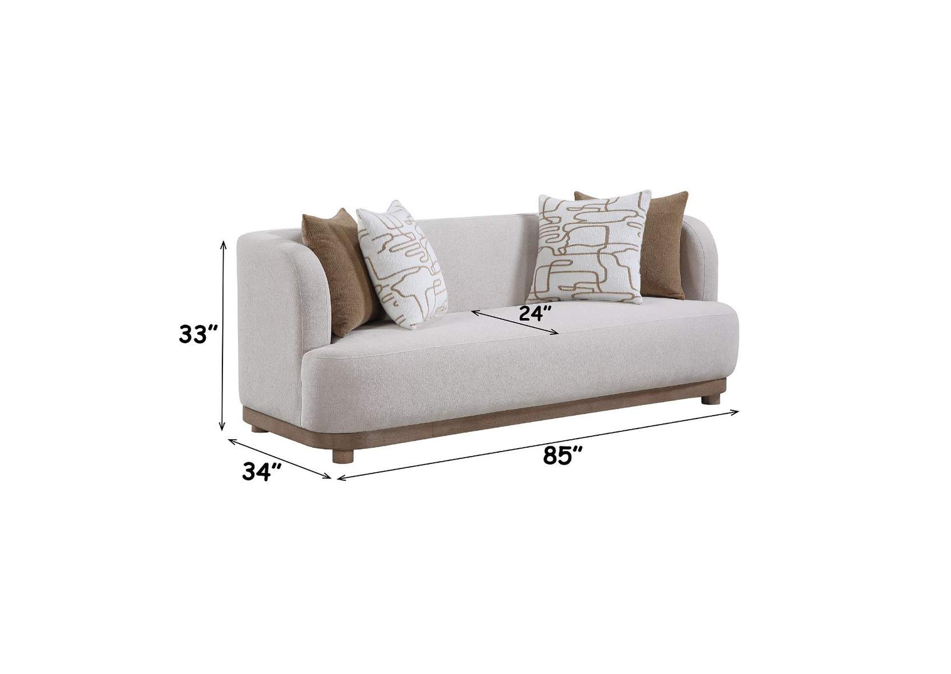 Duncan Sofa with 4 Pillows image 7