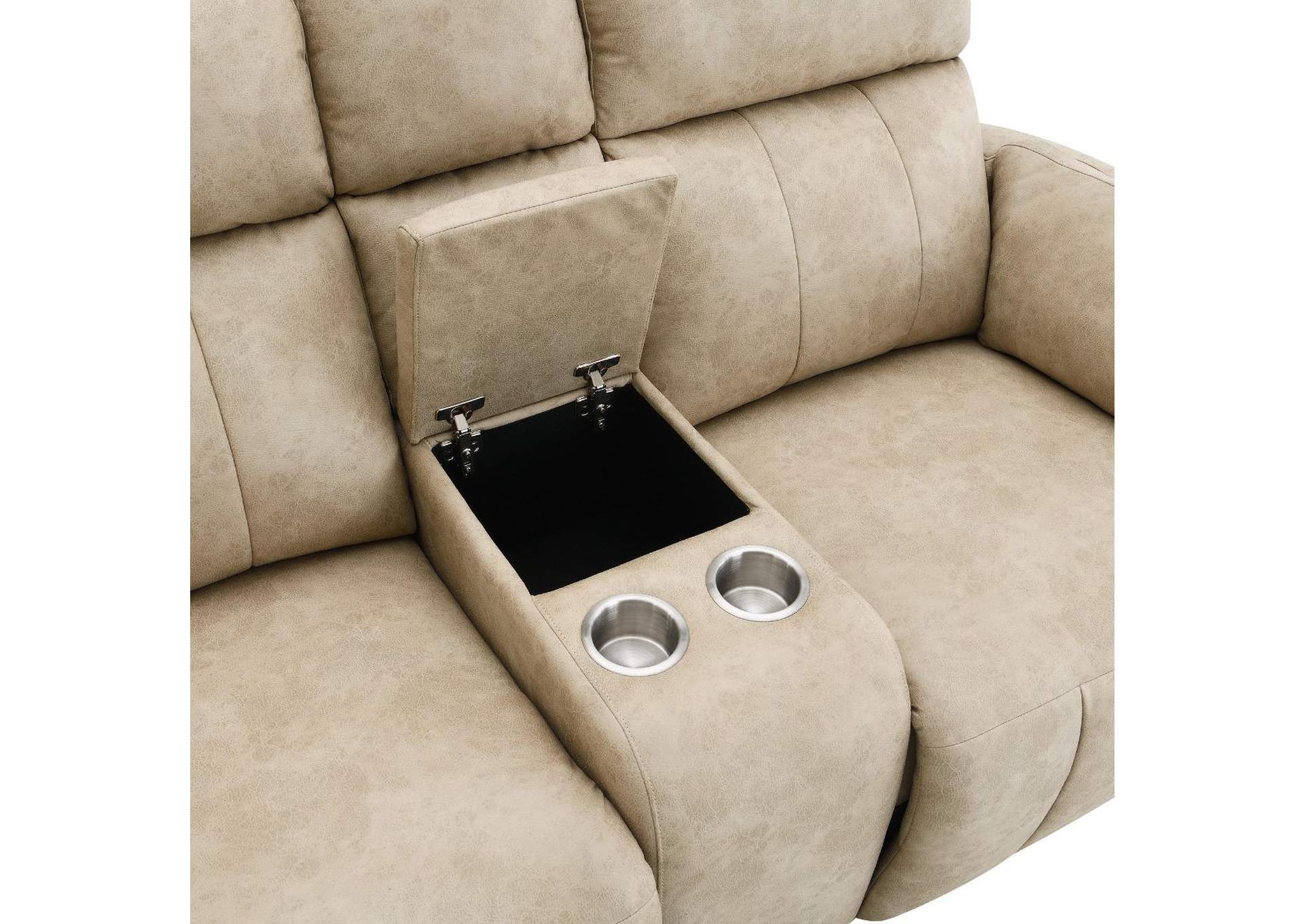 Elison Power Motion Loveseat with Console and Storage image 5
