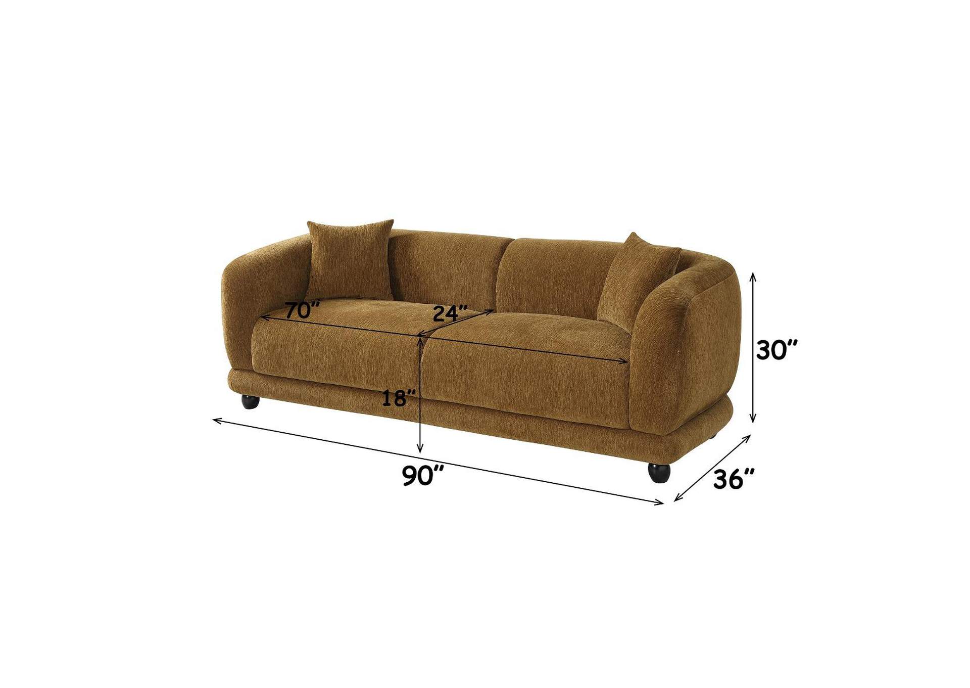 Lennox Sofa with 2 Pillows image 9