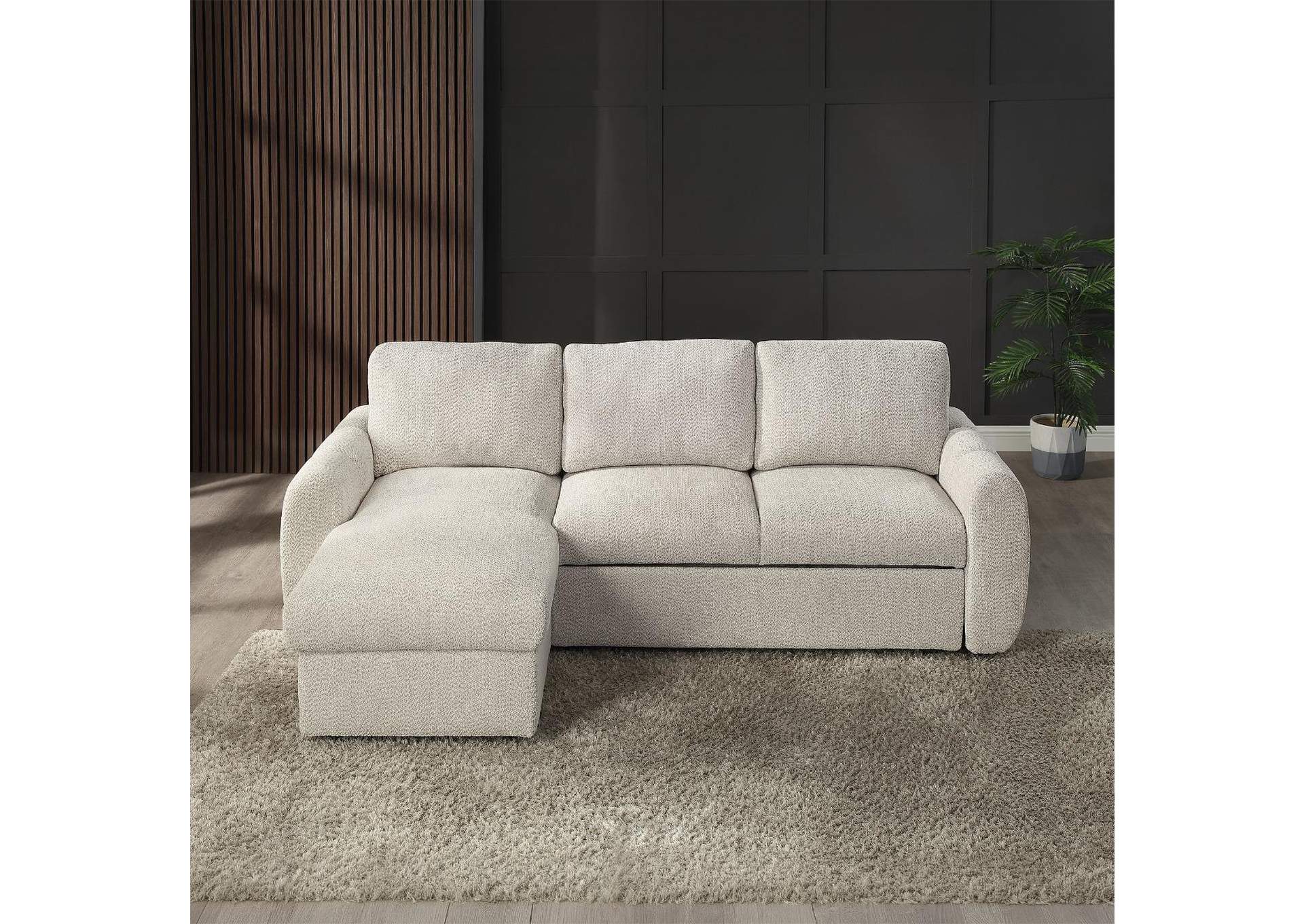 Nuriel Reversible Sectional Sofa with Sleeper and Storage image 1