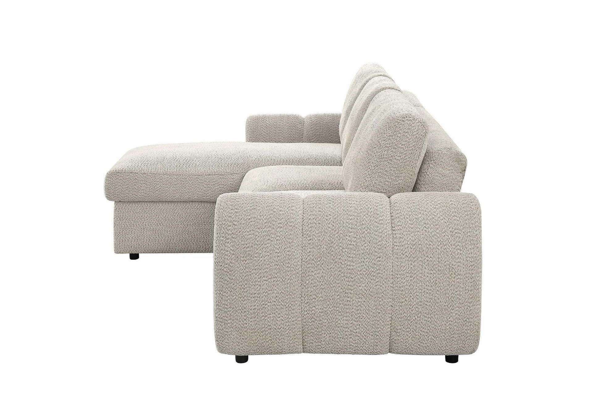 Nuriel Reversible Sectional Sofa with Sleeper and Storage image 6