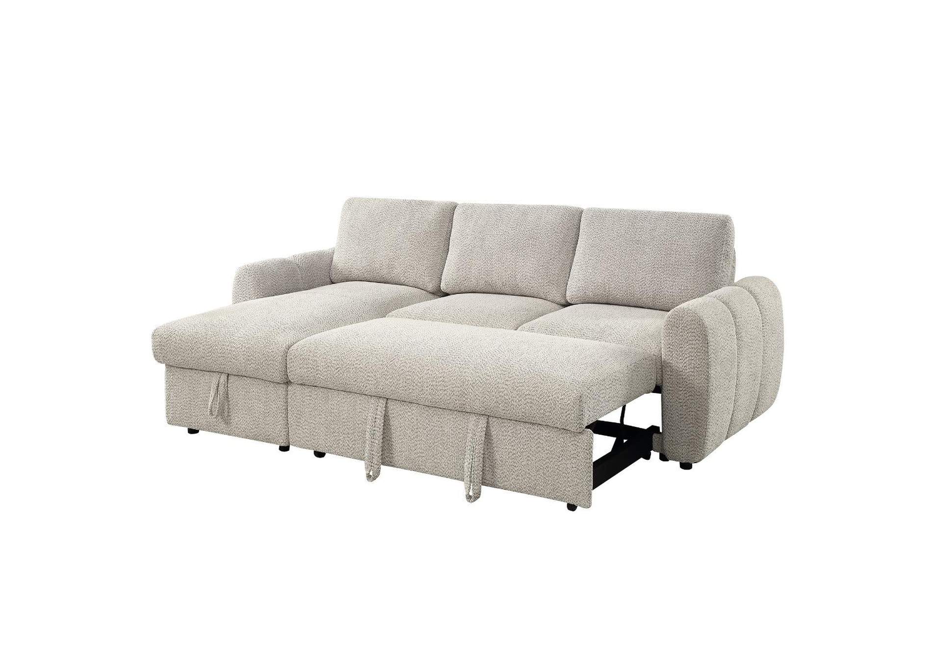 Nuriel Reversible Sectional Sofa with Sleeper and Storage image 8