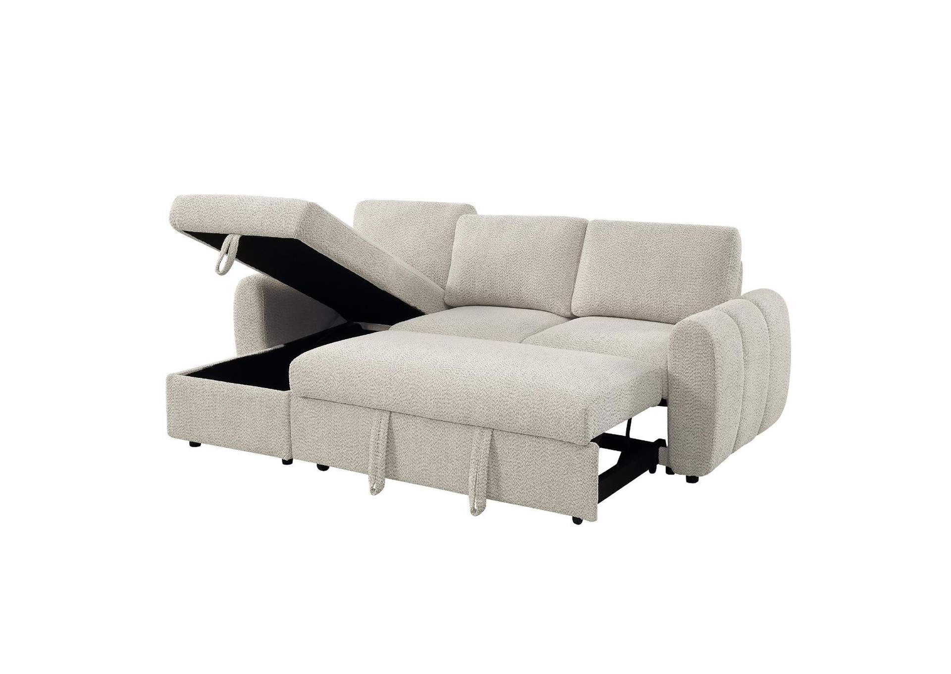 Nuriel Reversible Sectional Sofa with Sleeper and Storage image 9