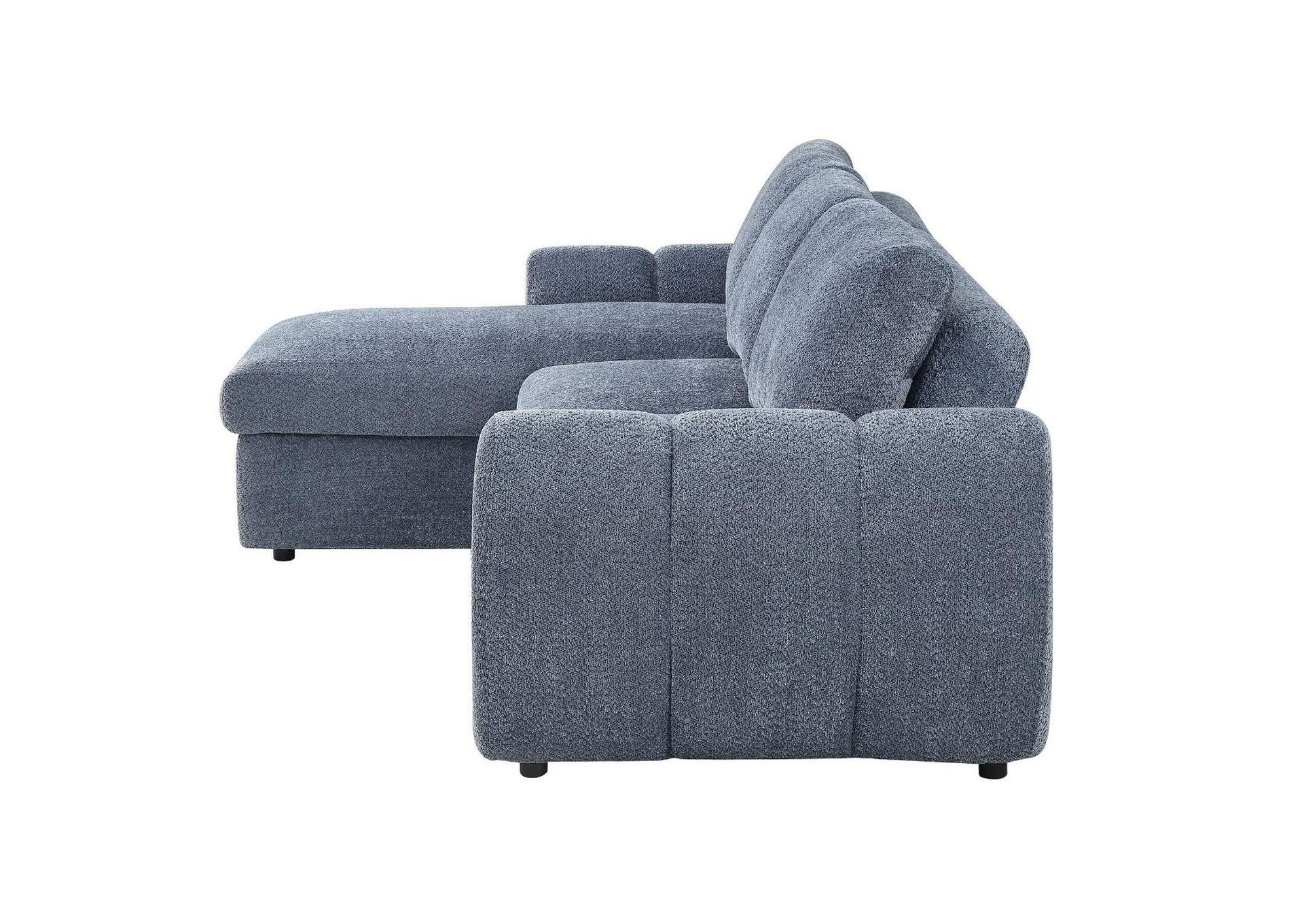 Nuriel Reversible Sectional Sofa with Sleeper and Storage image 6