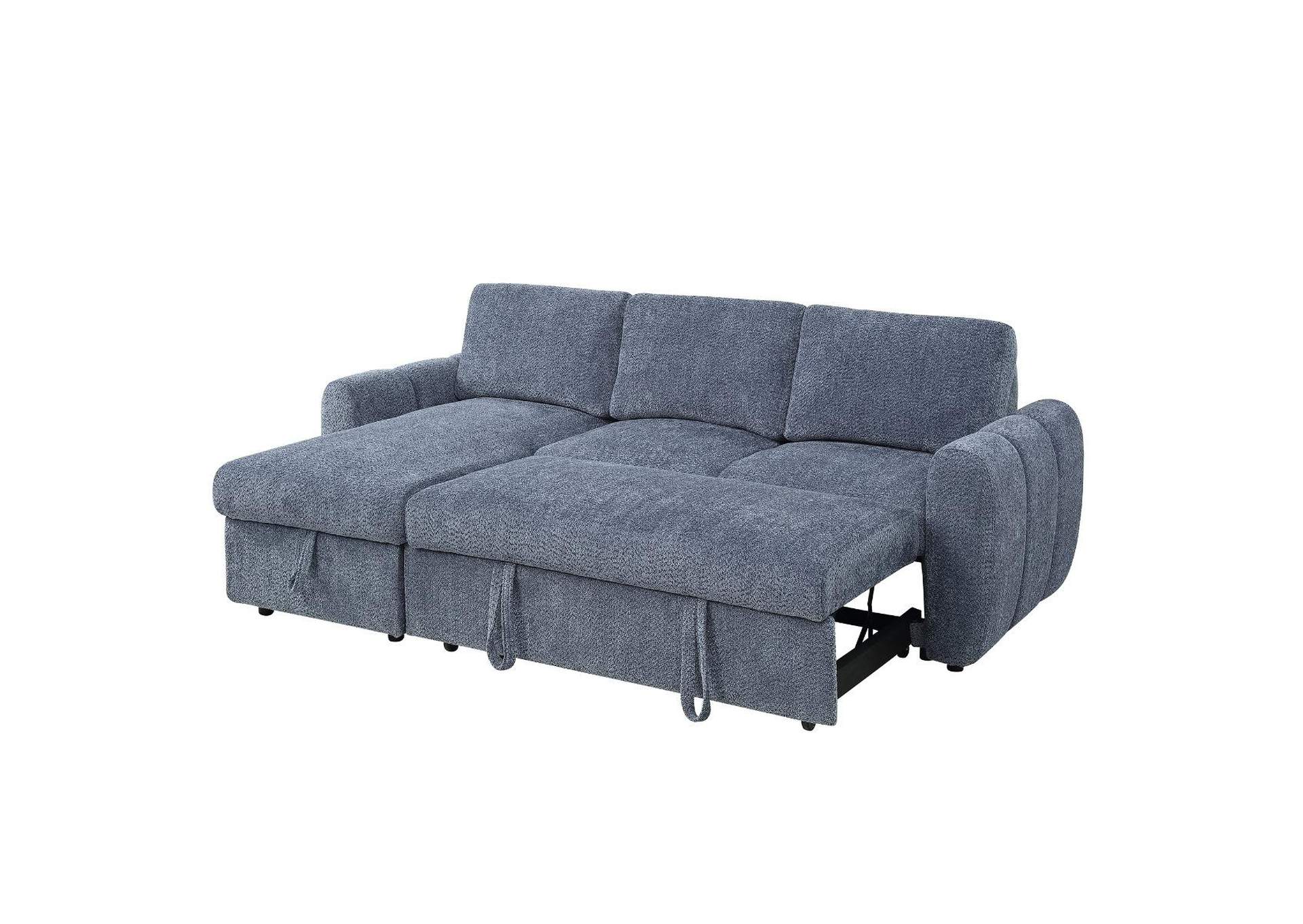 Nuriel Reversible Sectional Sofa with Sleeper and Storage image 8