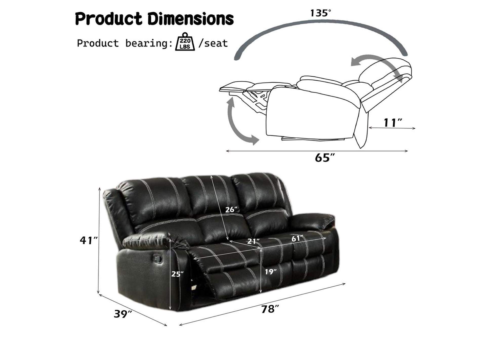 Zuriel Motion Sofa image 5