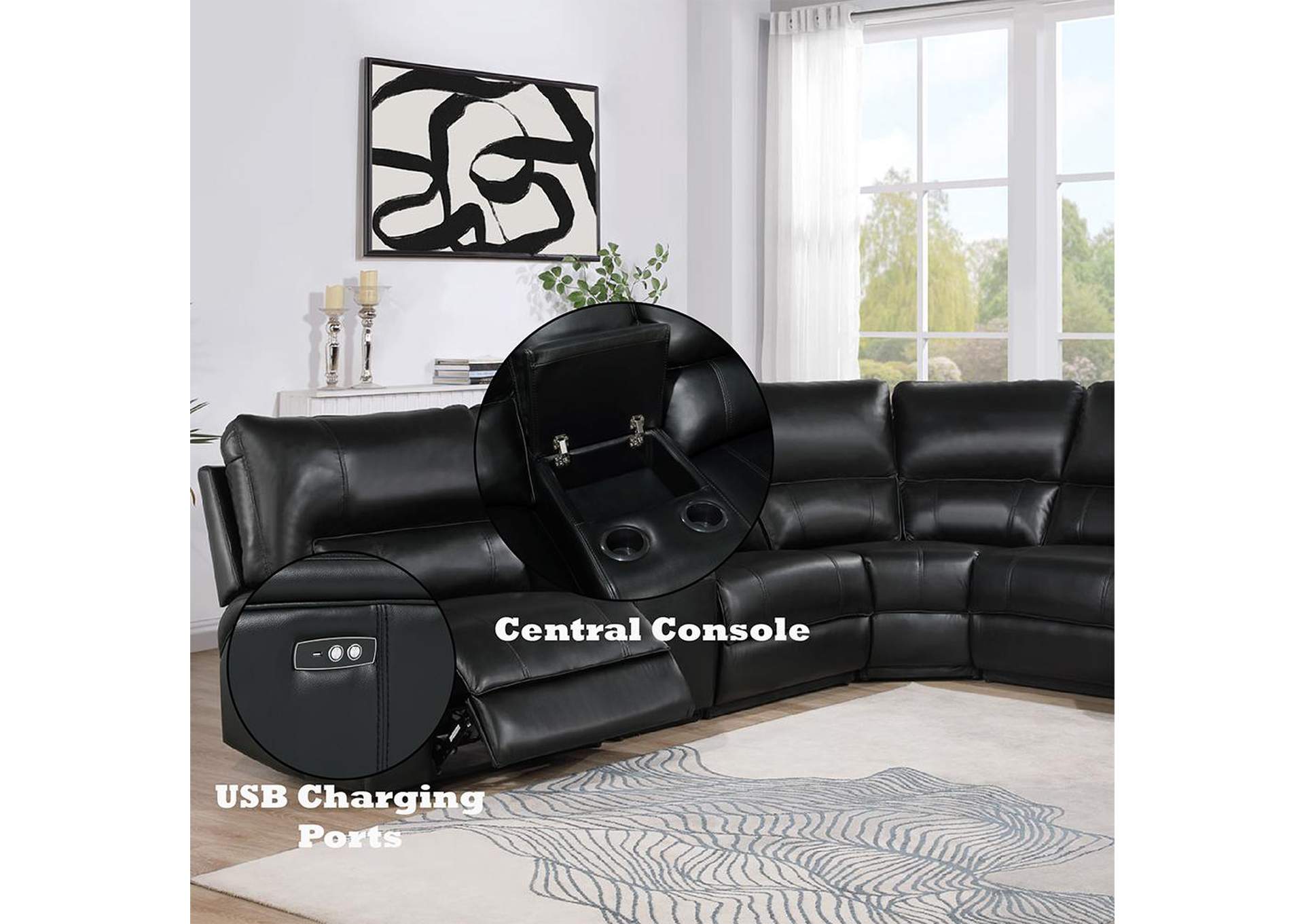 Saul Power Motion Sectional Sofa image 7