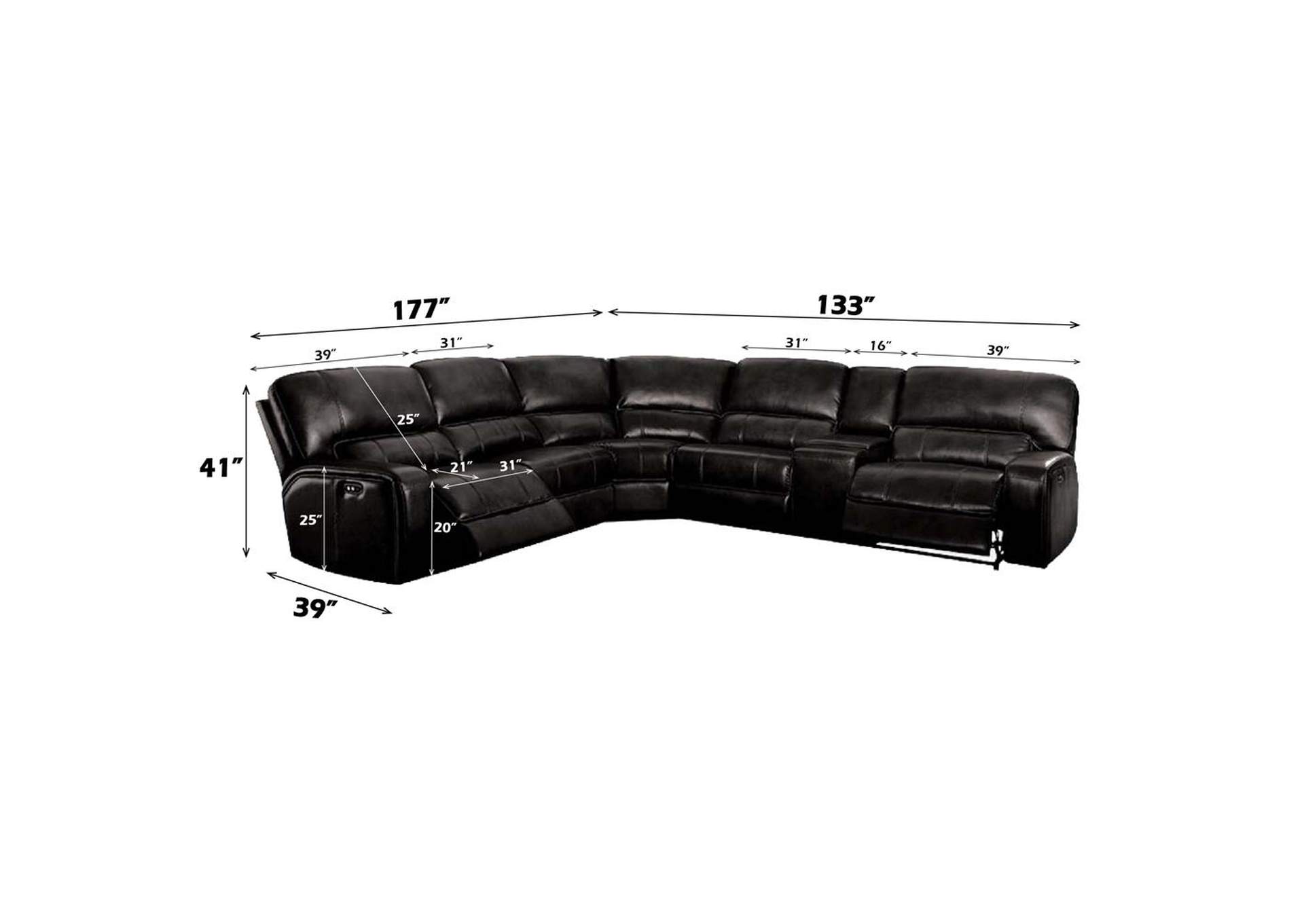 Saul Power Motion Sectional Sofa image 8