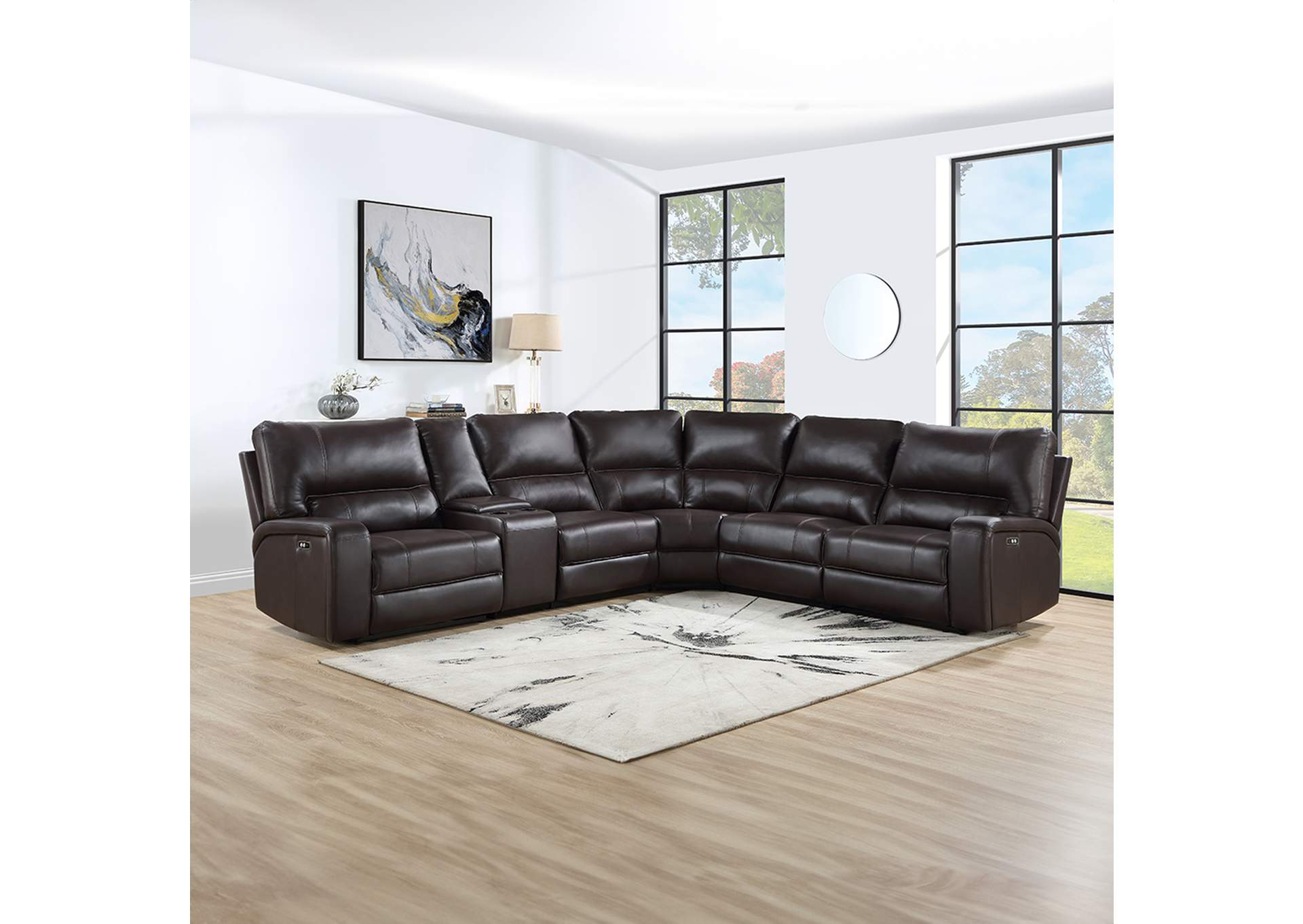 Saul Power Motion Sectional Sofa image 1