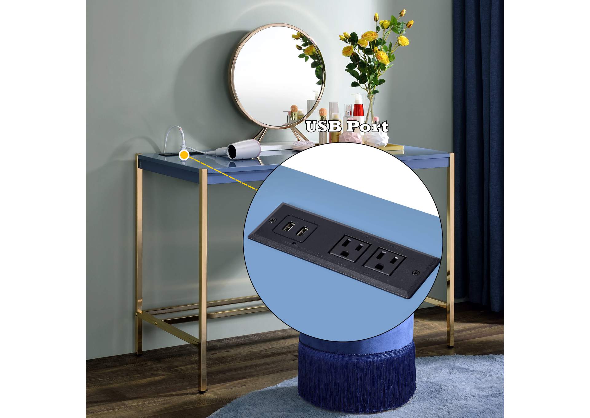 Midriaks Writing Desk with USB image 11