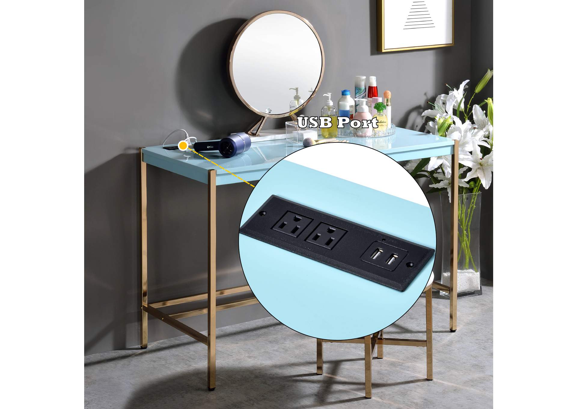 Midriaks Writing Desk with USB image 10