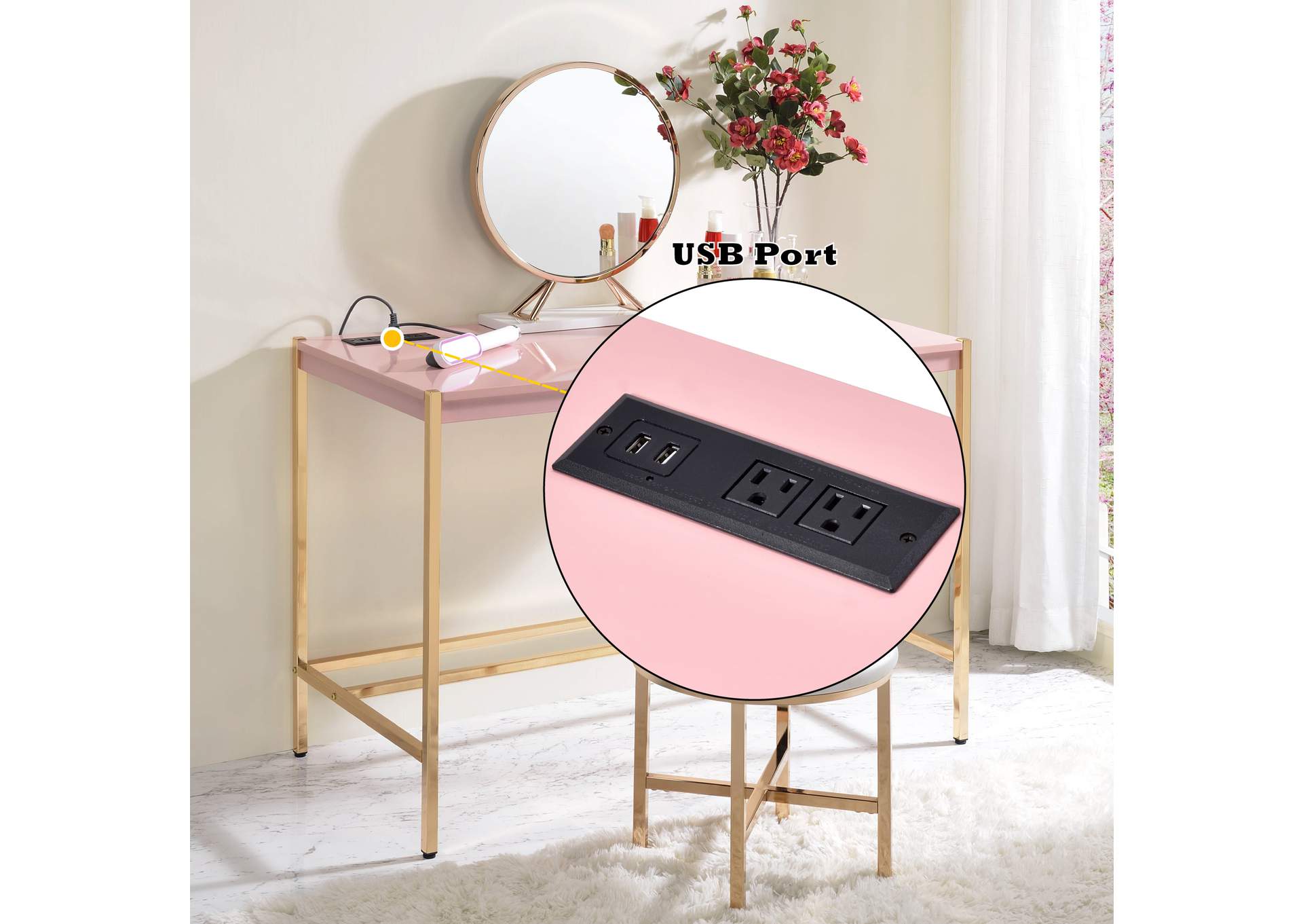 Midriaks Writing Desk with USB image 11