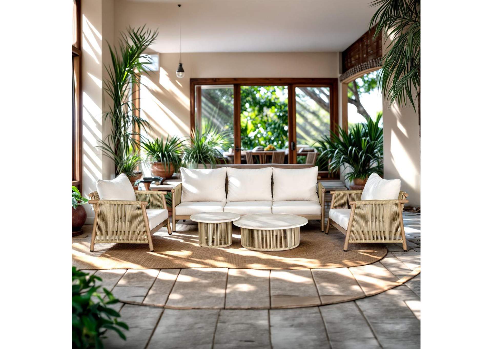 Zira 5 Piece Patio Sofa Set image 1