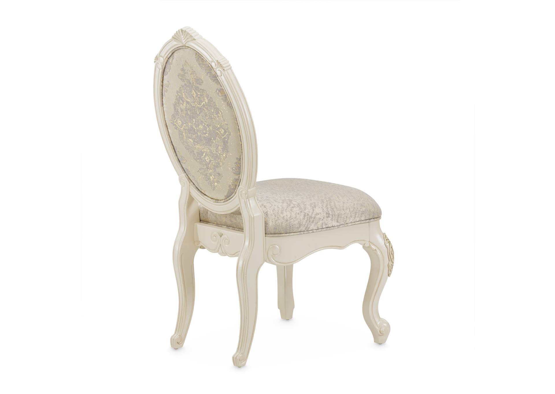 Malibu Crest Round Chairside Table - Chardonnay