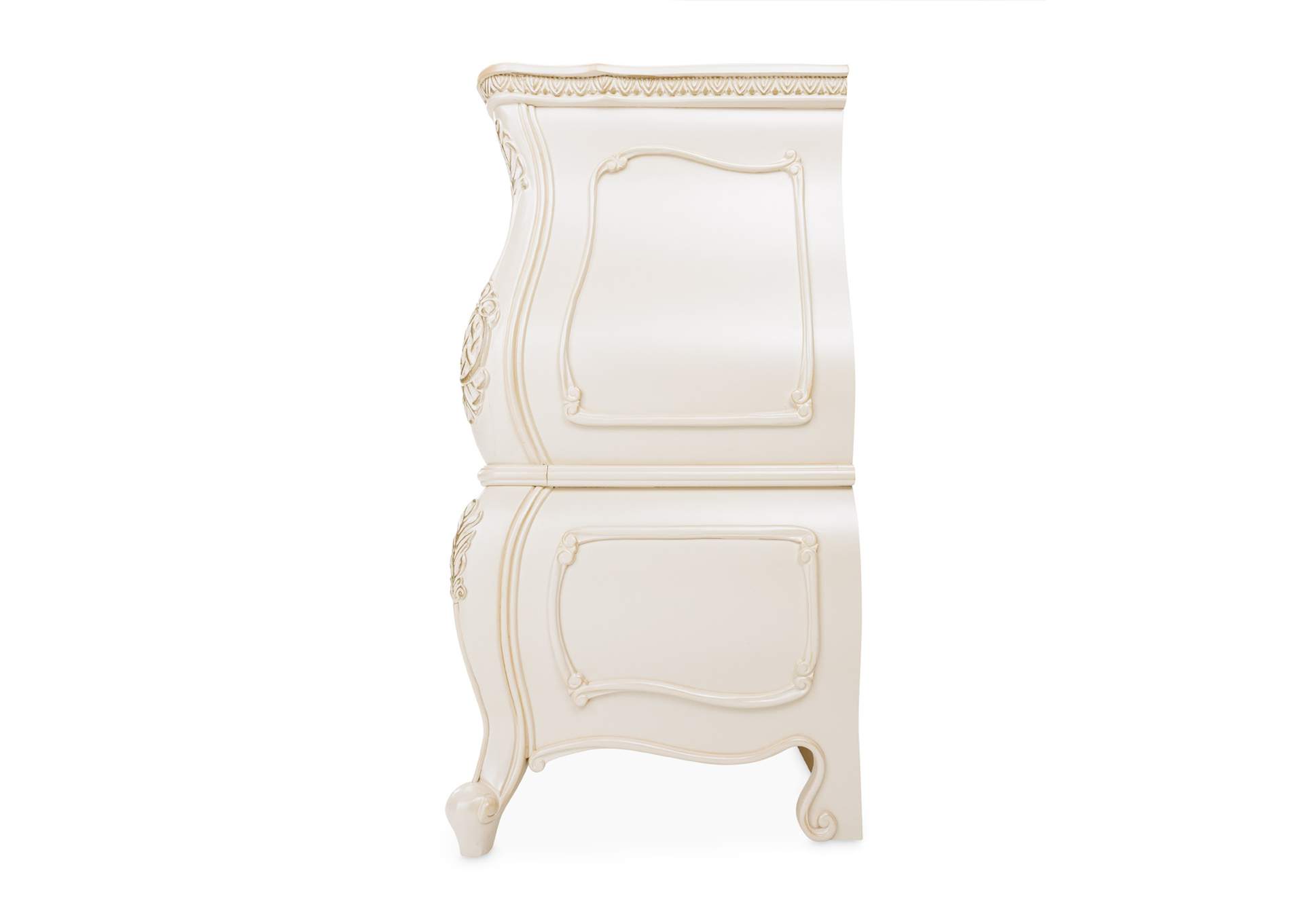 Malibu Crest Round Chairside Table - Chardonnay
