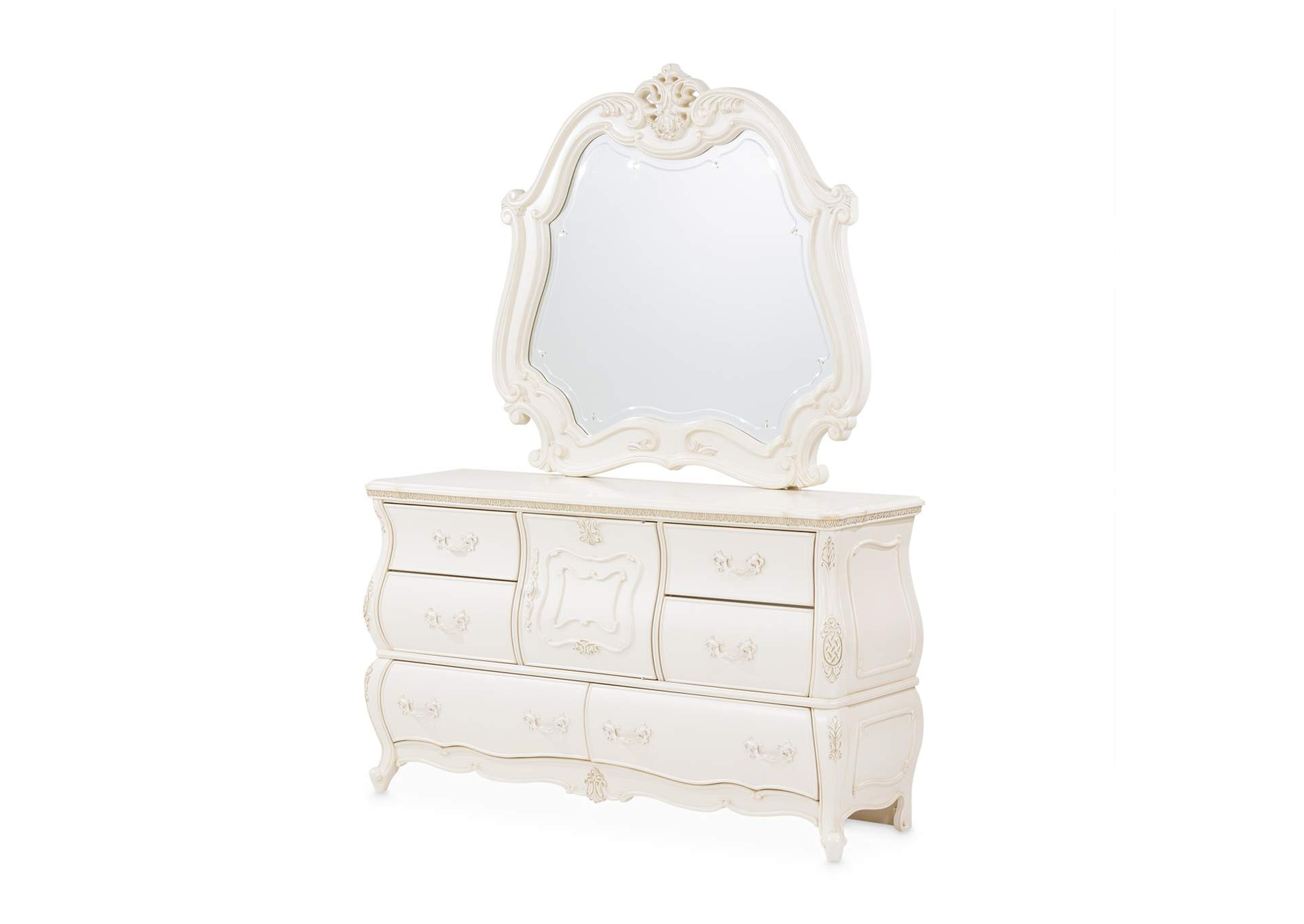 Malibu Crest Round Chairside Table - Chardonnay