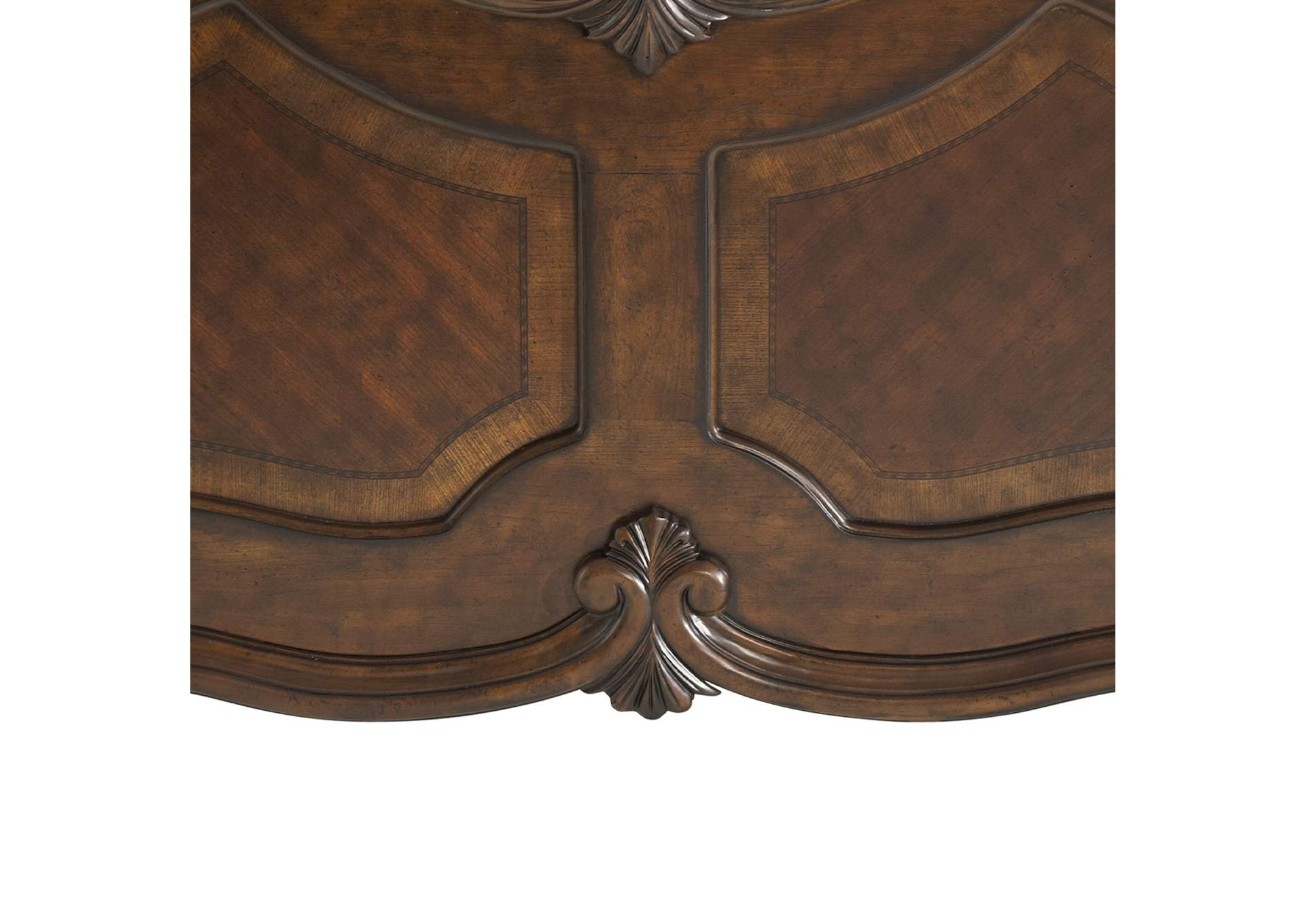 Windsor Court California King Mansion Bed - Vintage Fruitwood image 10