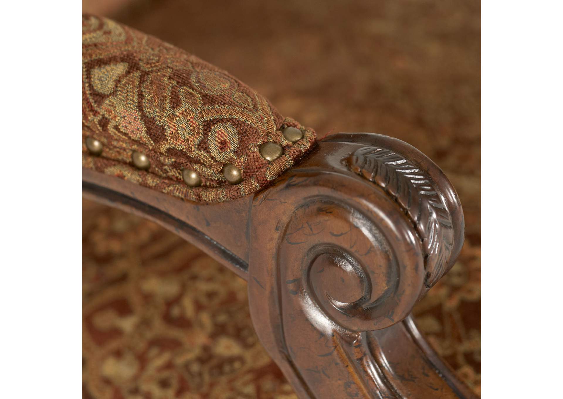 Windsor Court Arm Chair - Vintage Fruitwood image 7