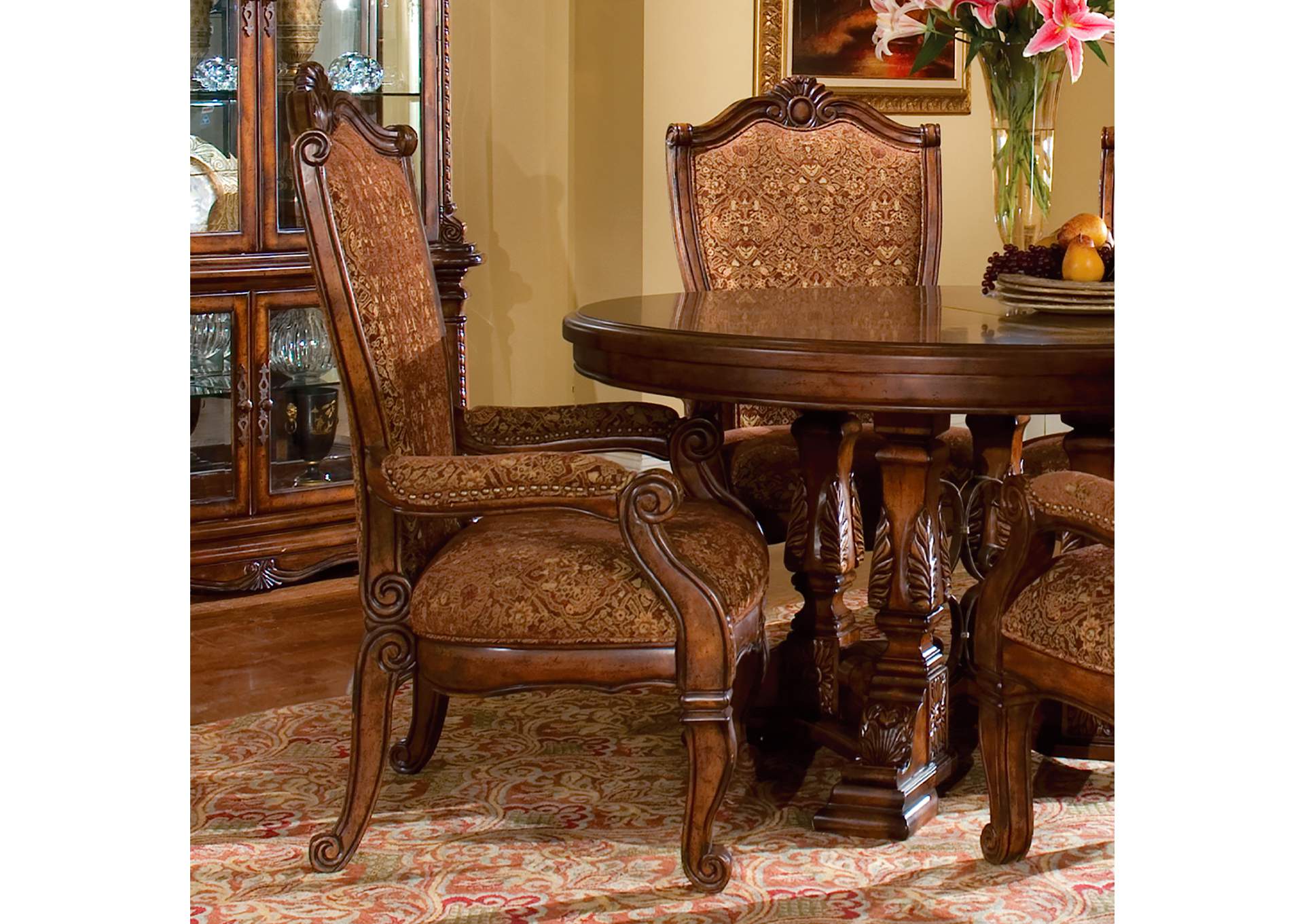 Windsor Court Arm Chair - Vintage Fruitwood image 15