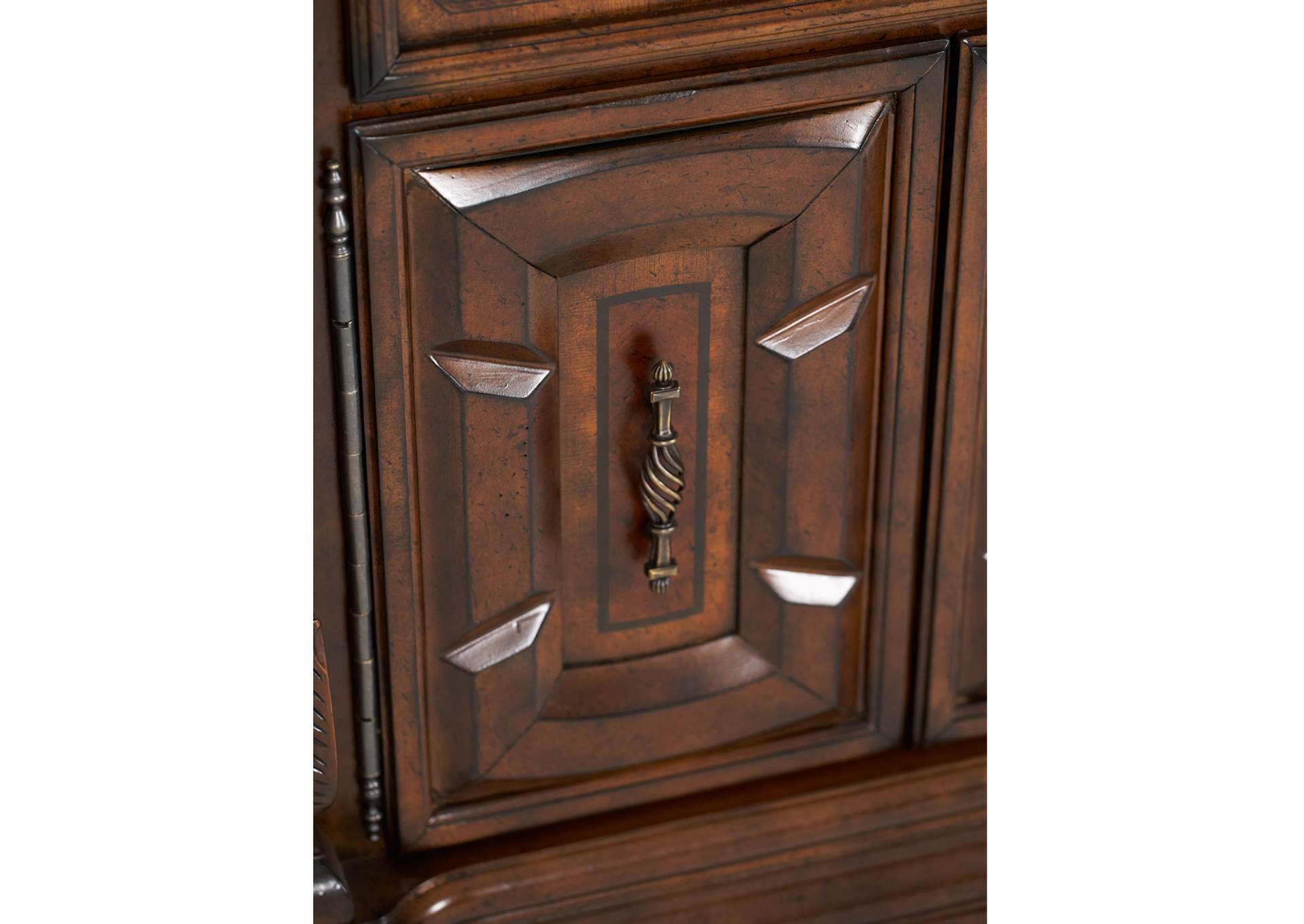 Windsor Court Sideboard with Mirror - Vintage Fruitwood image 12