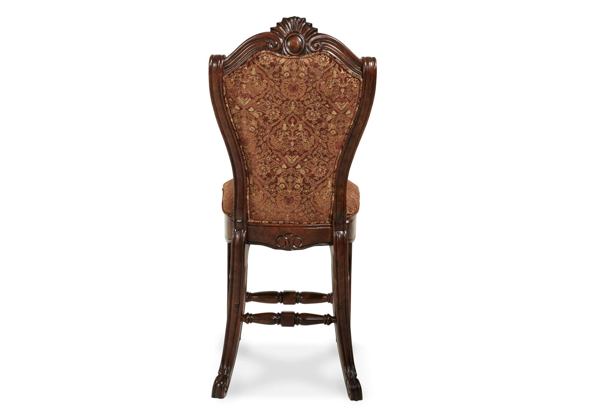 Windsor Court Counter Height Chair - Vintage Fruitwood image 3