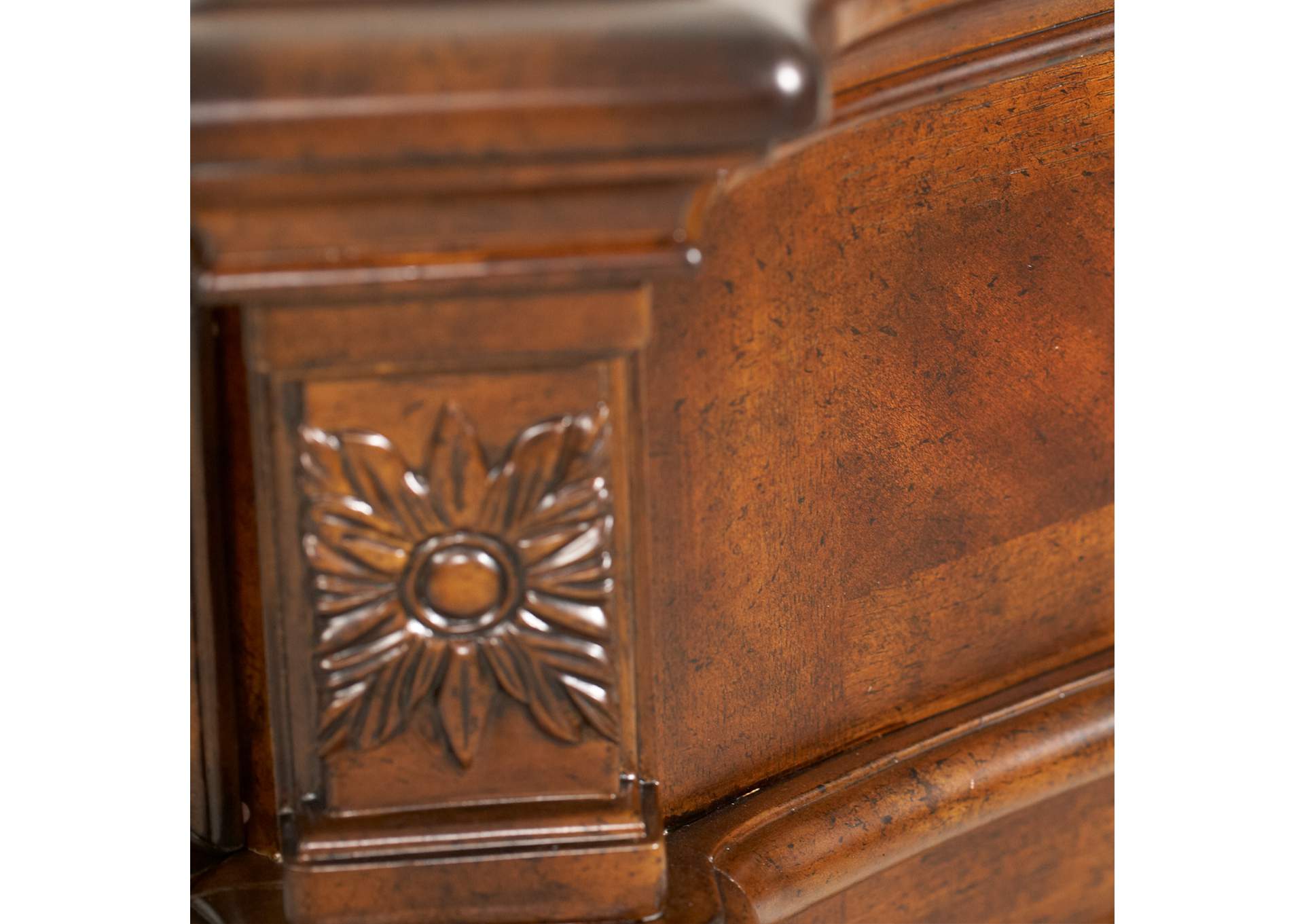 Windsor Court Nightstand - Vintage Fruitwood